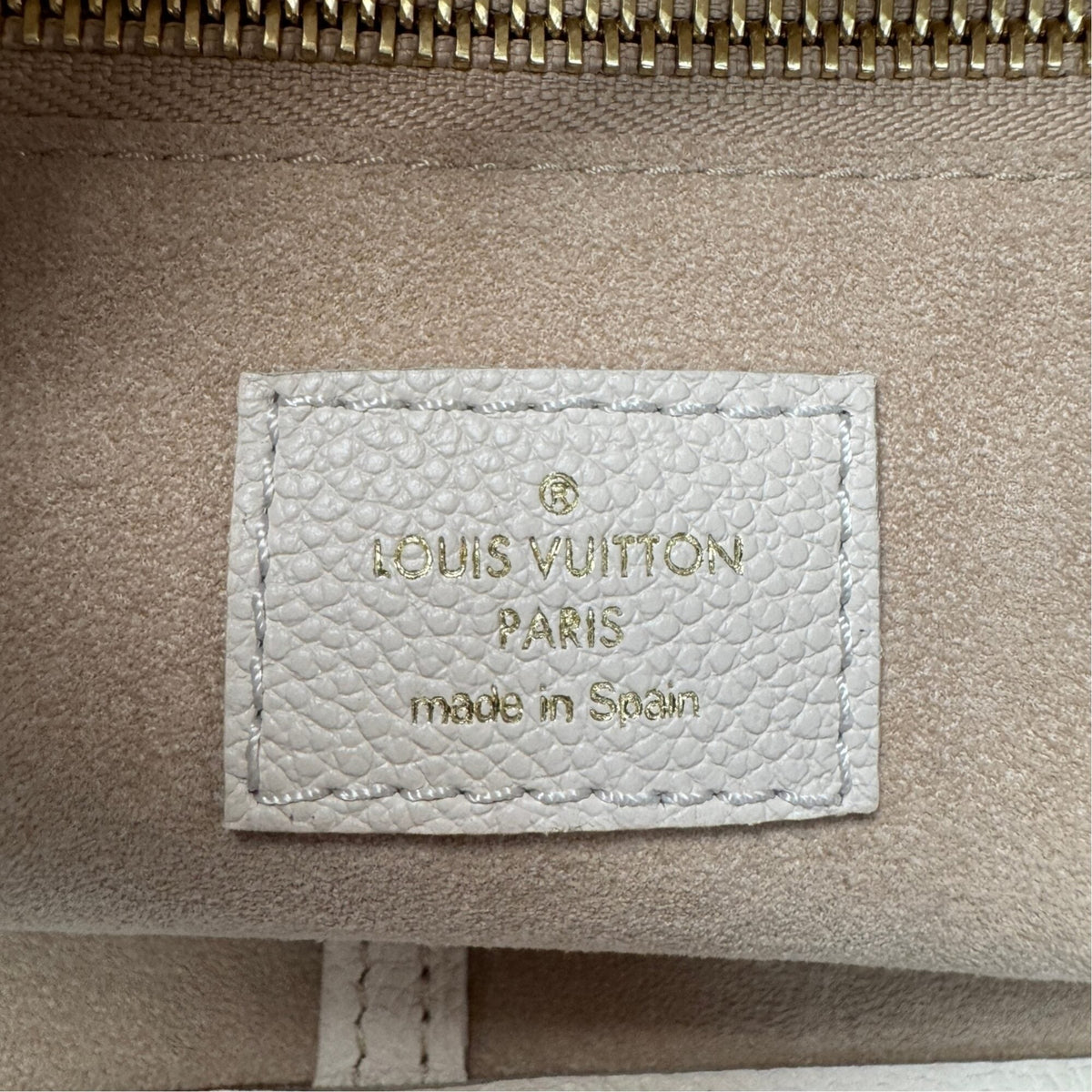 Louis Vuitton Beige Khaki Monogram Empreinte Pouch (Pre-Owned)
