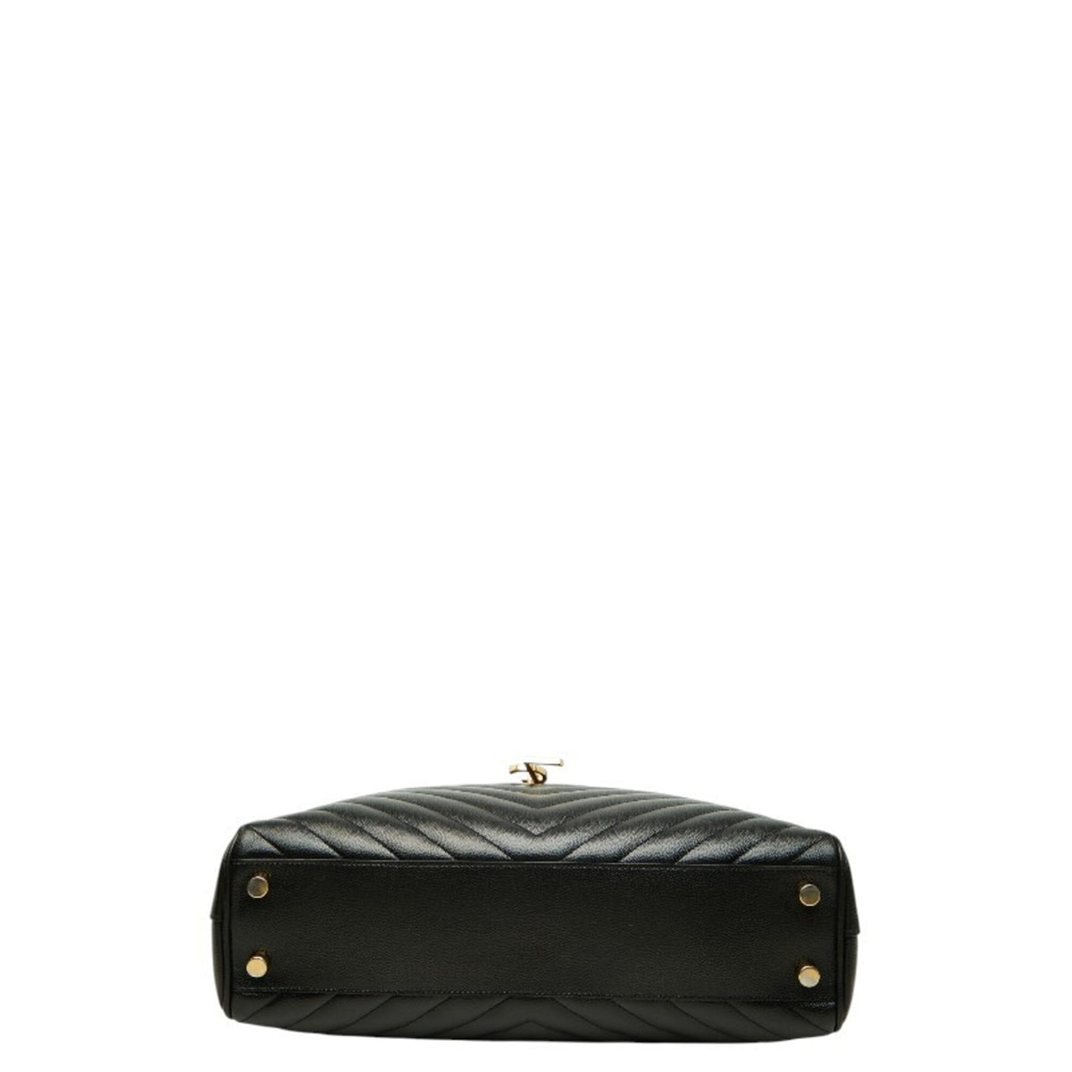 Saint Laurent Black Leather Shoulder Bag Tote Bag (Pre-Owned)