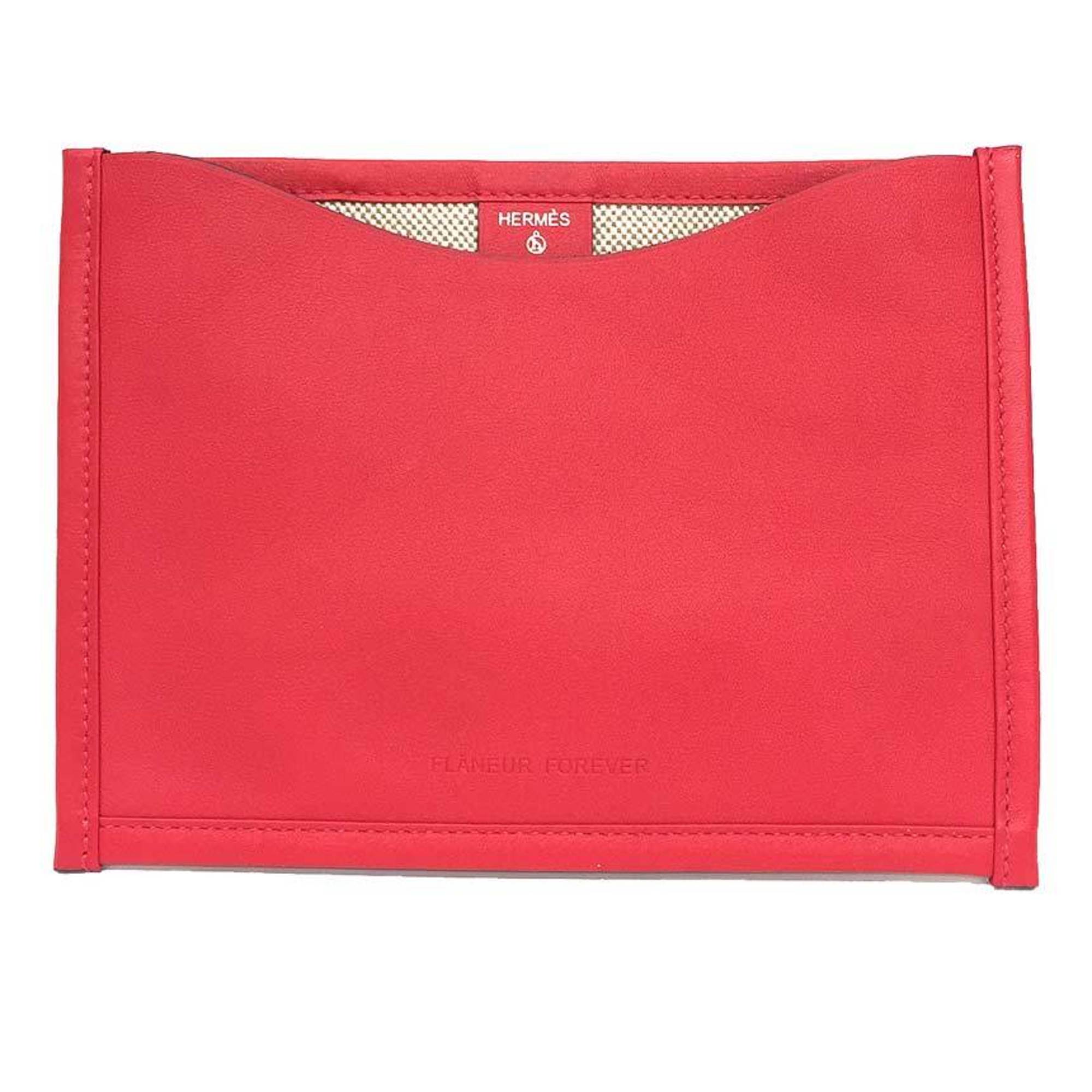 Hermes Swift Leather Toile H Pouch (Pre-Owned)