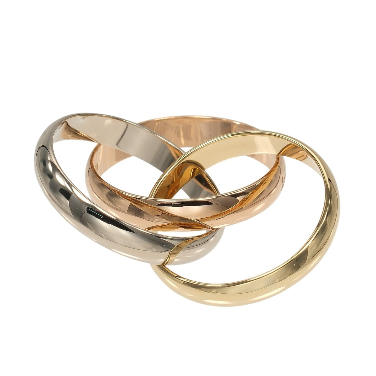 Cartier Trinity Yellow Gold (18K) Pink Gold (18K) White Gold (18K) Band Ring (Pre-Owned)