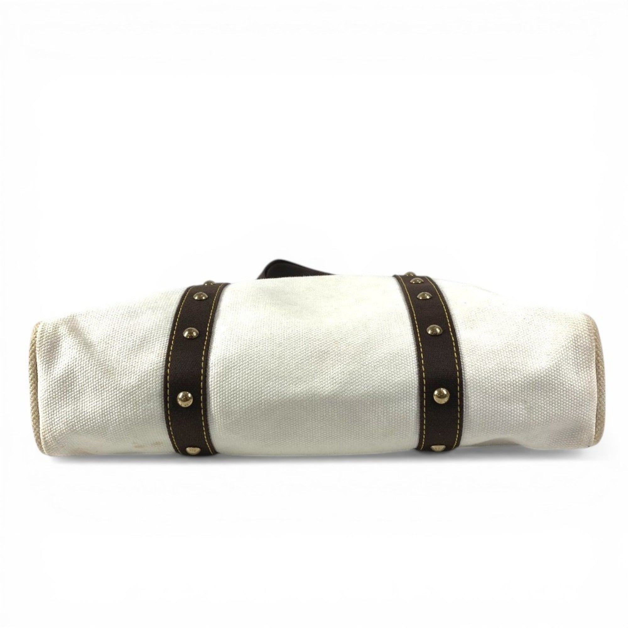 Louis Vuitton Antigua Ecru White Canvas Shoulder Bag Tote Bag (Pre-Owned)