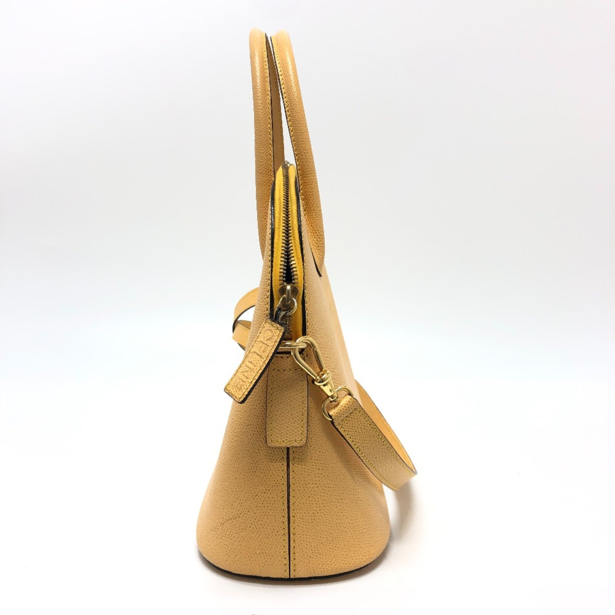 Celine Yellow Leather Shoulder Bag (Pre-Owned)