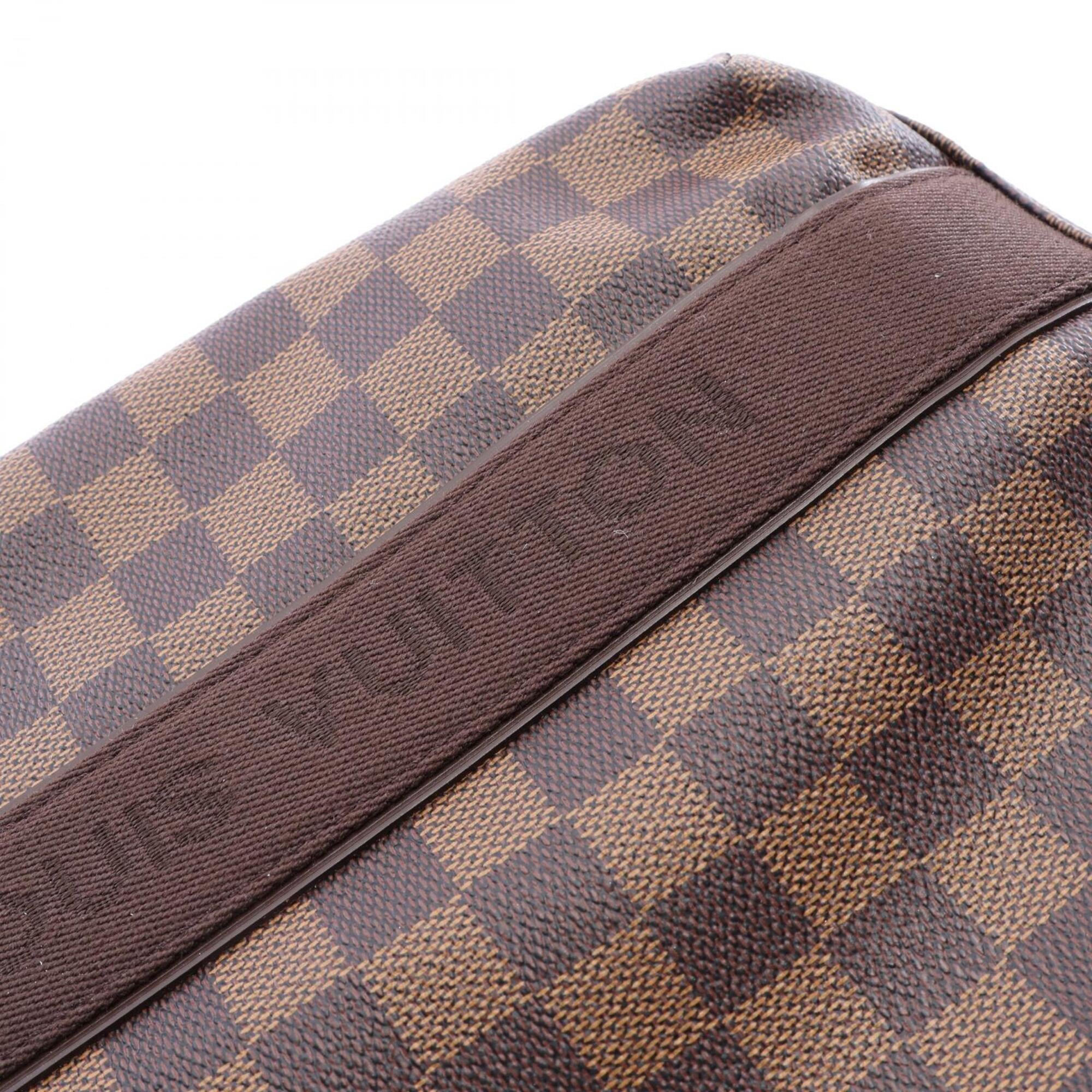 Louis Vuitton Damier Brown Ebene Coated Canvas Leather Tote Bag (Pre-Owned)