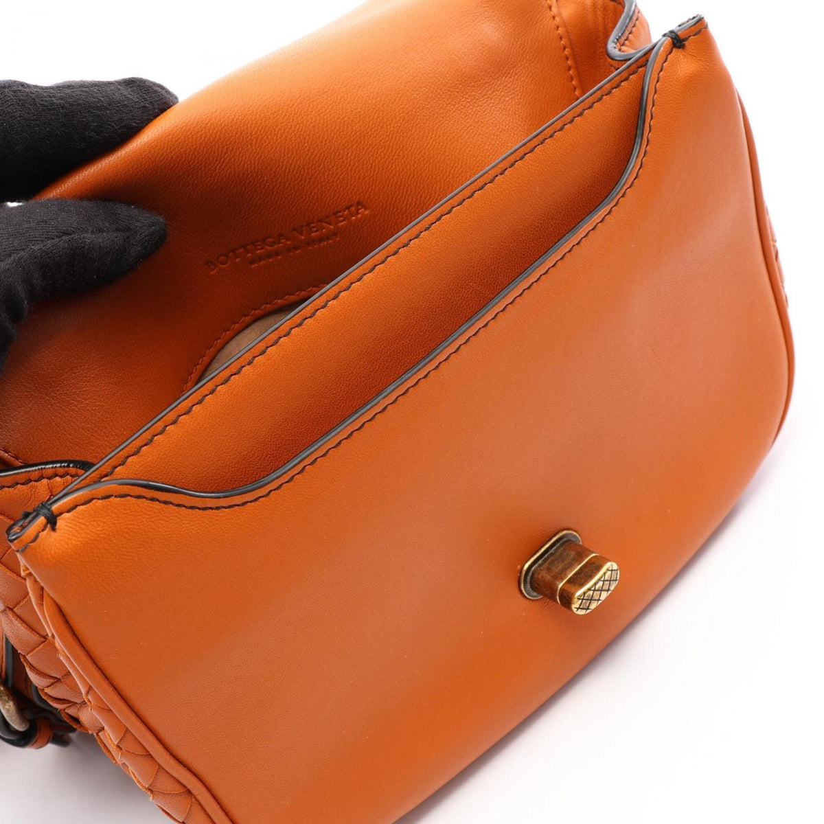 Bottega Veneta Brown Leather Shoulder Bag (Pre-Owned)