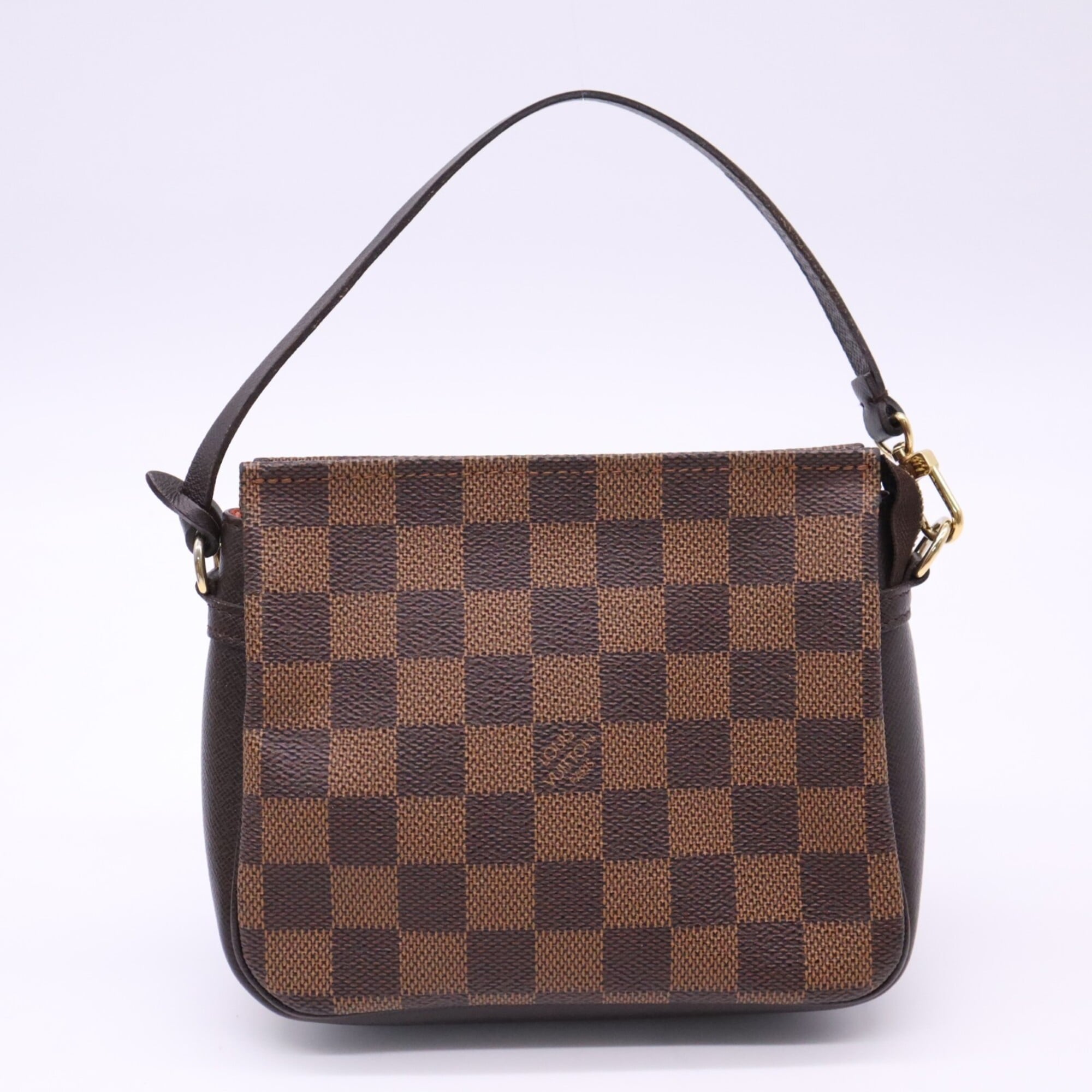Louis Vuitton Damier Beige Brown Coated Canvas Leather Handbag (Pre-Owned)