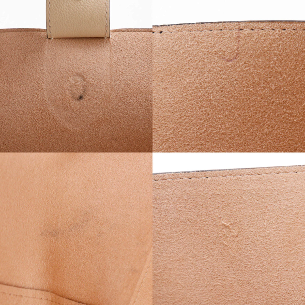 Louis Vuitton Beige Black Leather Tote Bag (Pre-Owned)