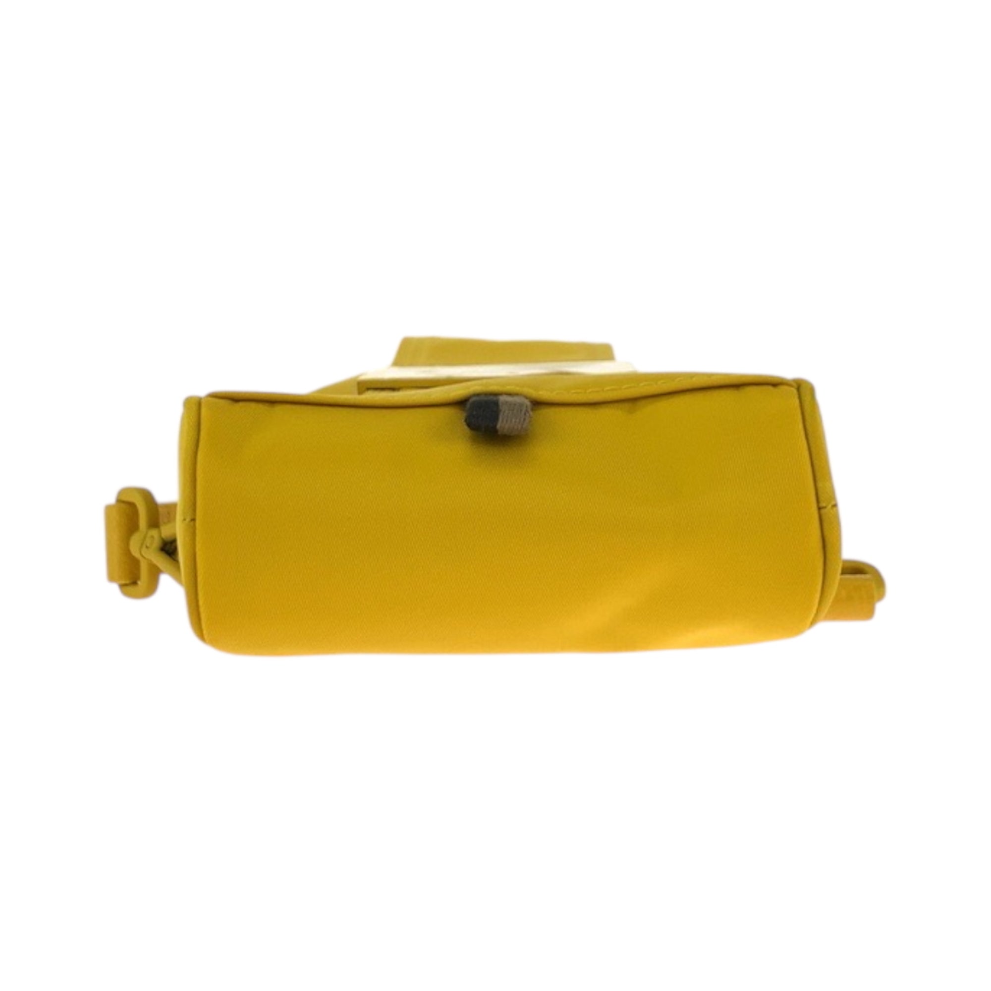 Fendi Yellow Nylon Pochette Shoulder Bag (Pre-Owned)