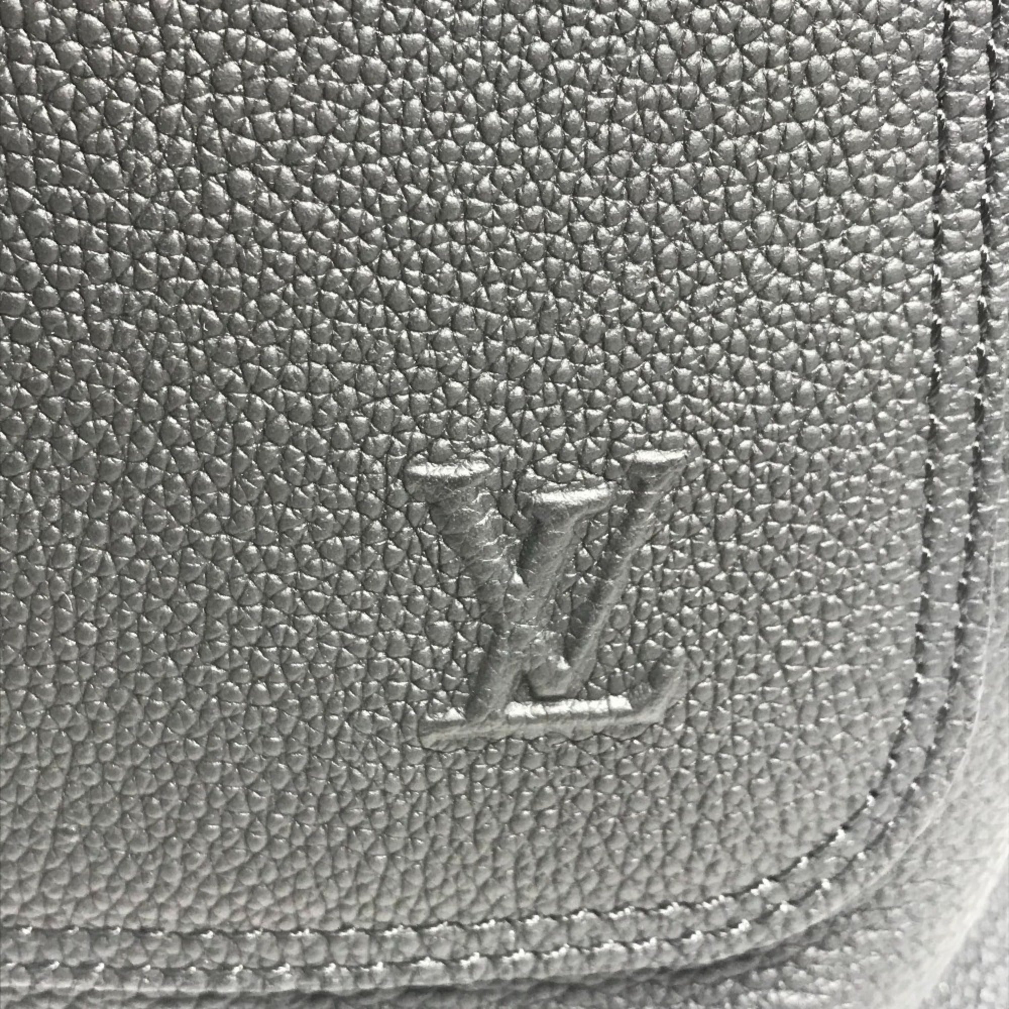 Louis Vuitton Black Noir Leather Backpack (Pre-Owned)