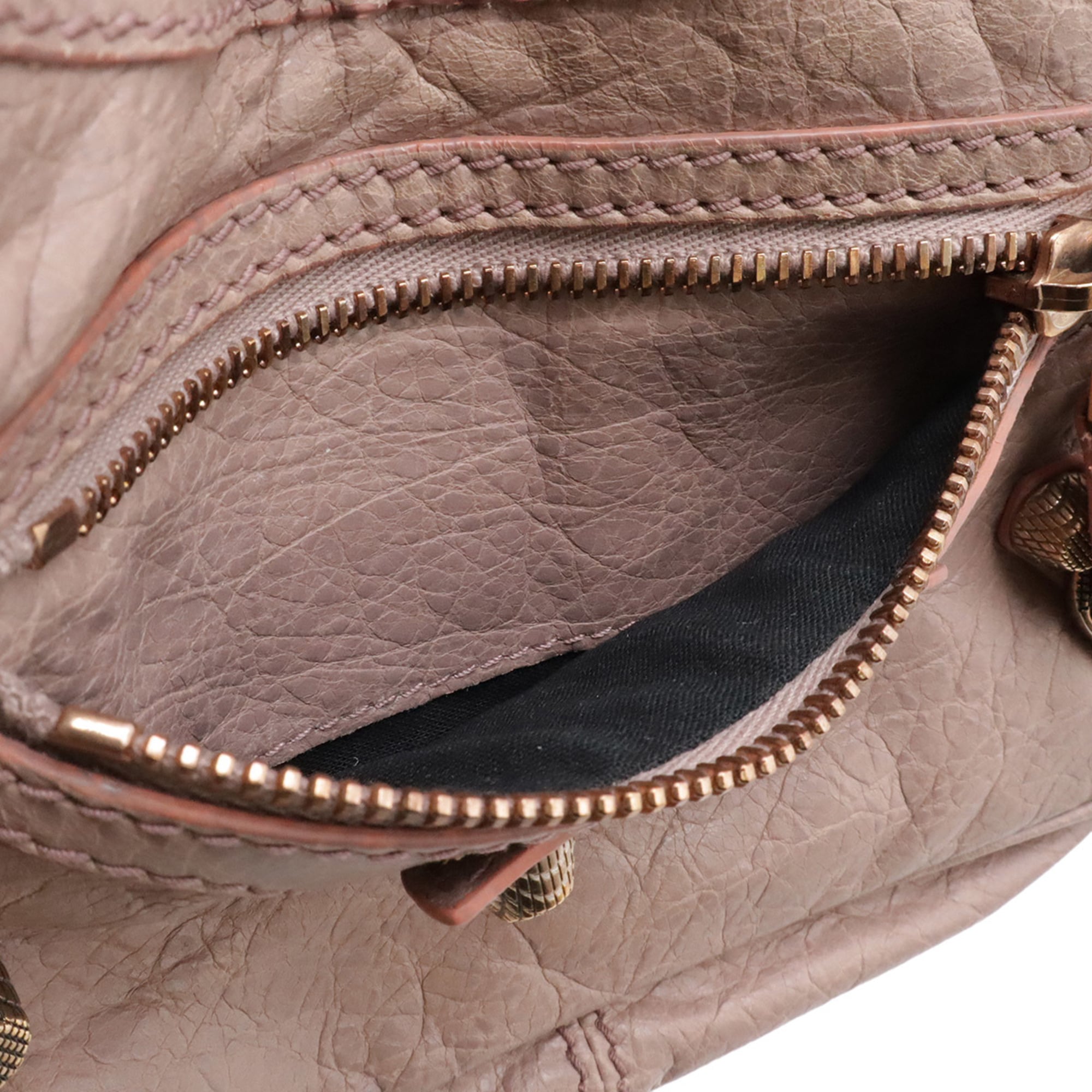 Balenciaga Pink Leather Clutch Bag Pochette Shoulder Bag (Pre-Owned)
