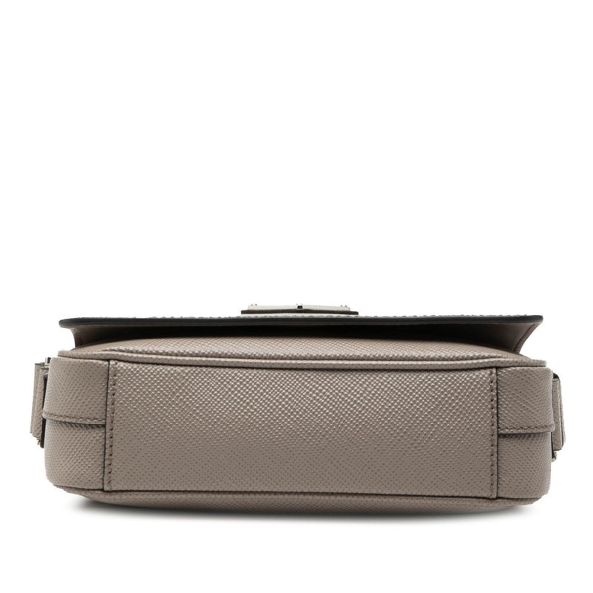 Prada Grayish Leather Shoulder Bag (Pre-Owned)