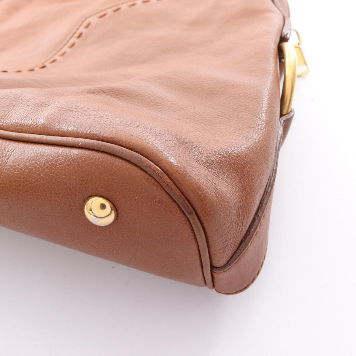 Yves Saint Laurent Brown Leather Handbag (Pre-Owned)