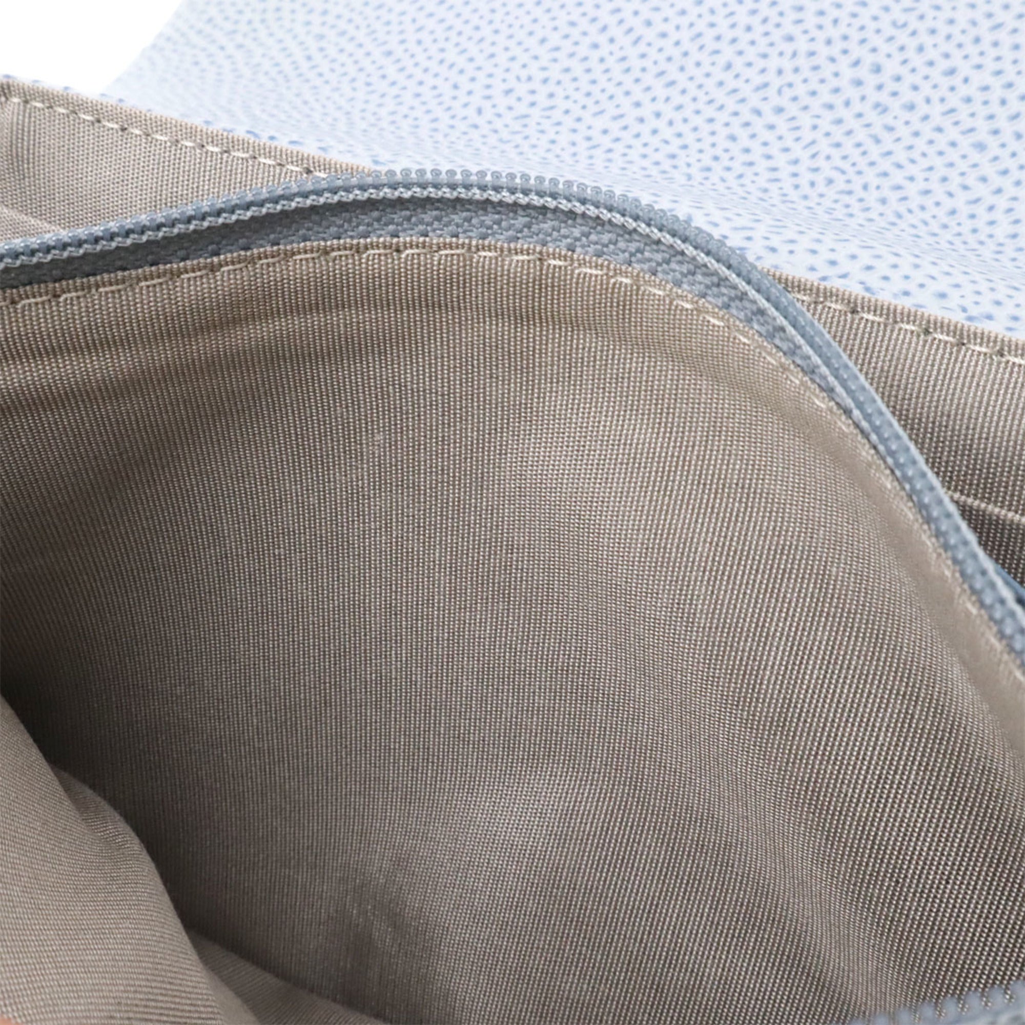 Chanel Light Blue Grained Calfskin Pochette Shoulder Bag (Pre-Owned)