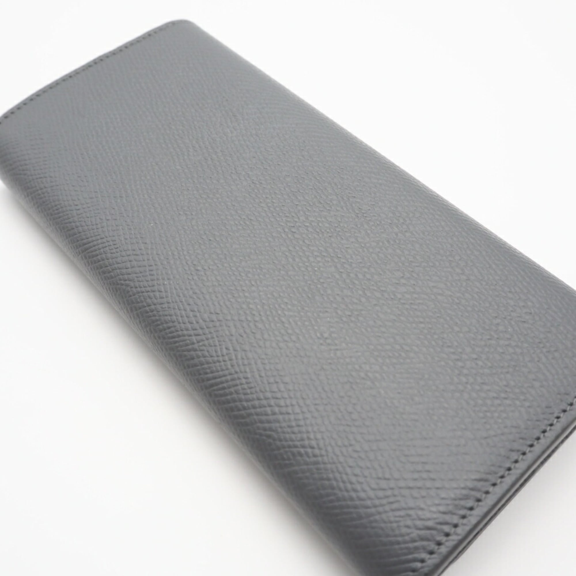 Celine Gray Leather Long Wallet (Bi-Fold) (Pre-Owned)