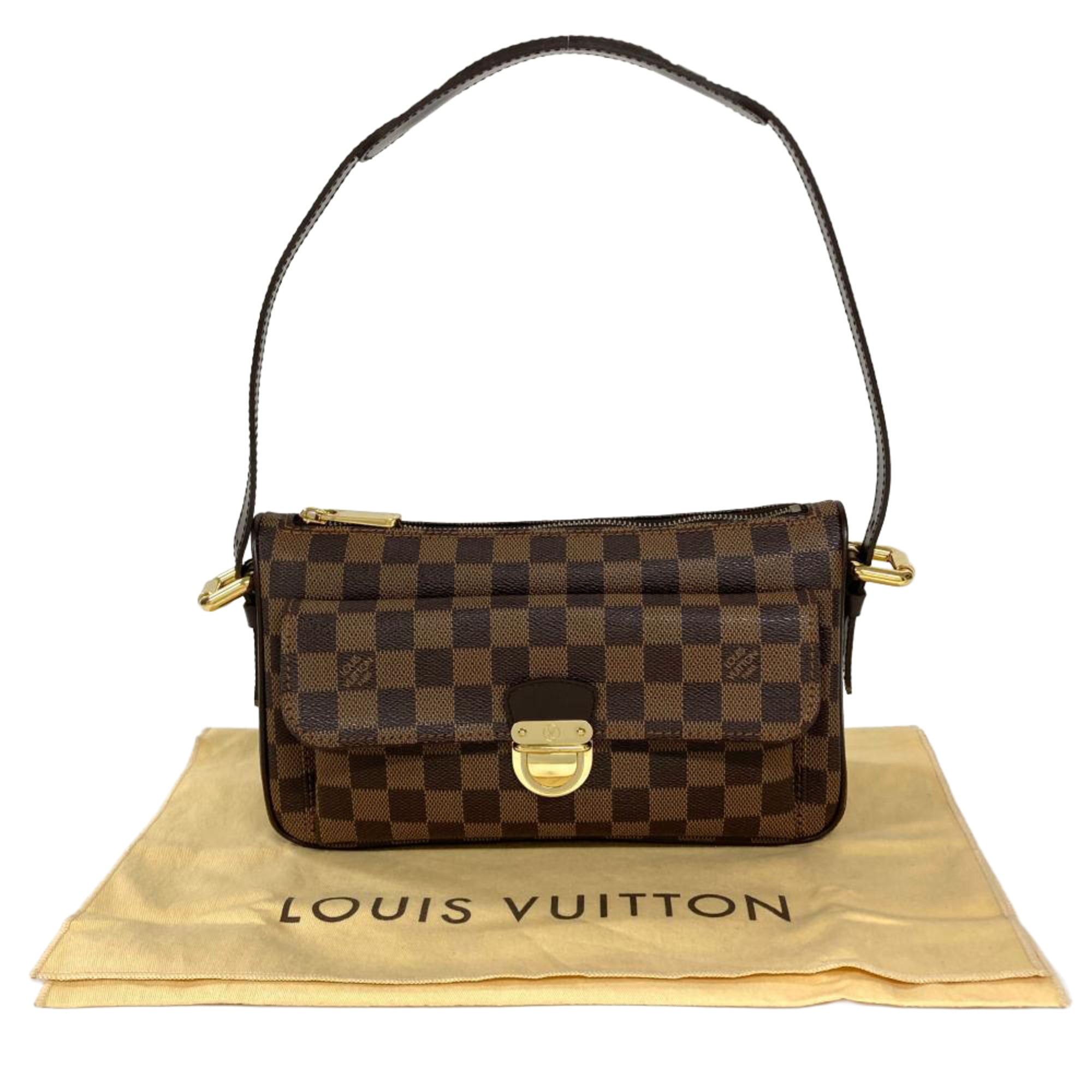 Louis Vuitton Damier Brown Damier Canvas Ebene Damier Canvas Shoulder Bag (Pre-Owned)
