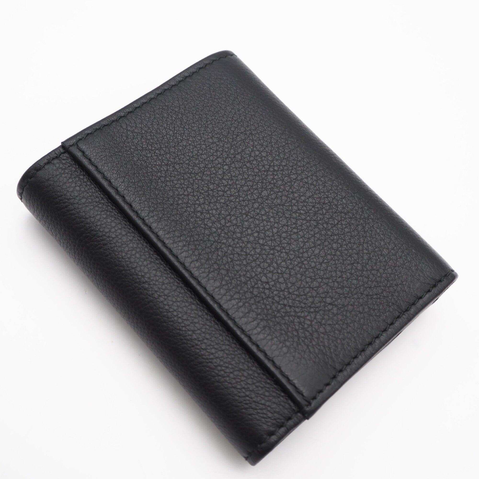 Prada Black Leather Wallet (Tri-Fold) (Pre-Owned)