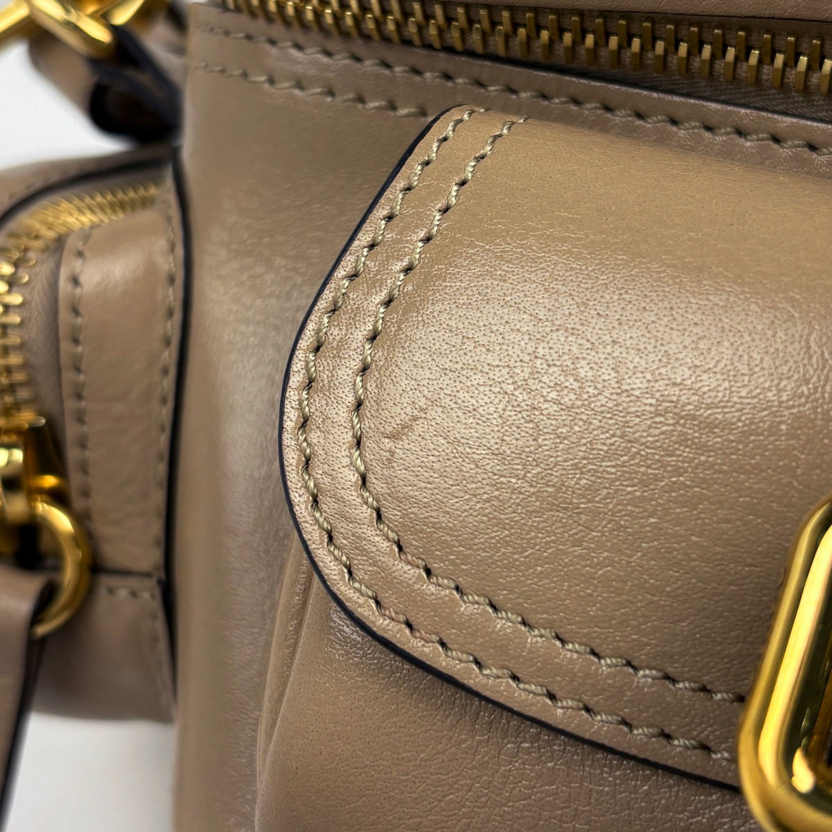 Chloé Beige Leather Handbag (Pre-Owned)