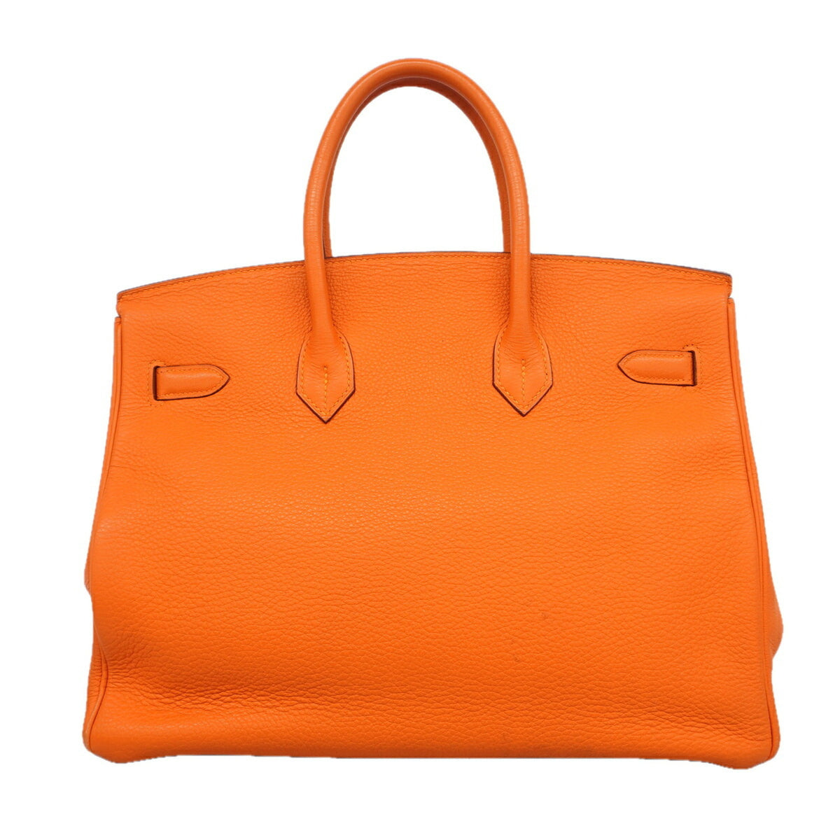 Hermes Orange Togo Leather Handbag (Pre-Owned)