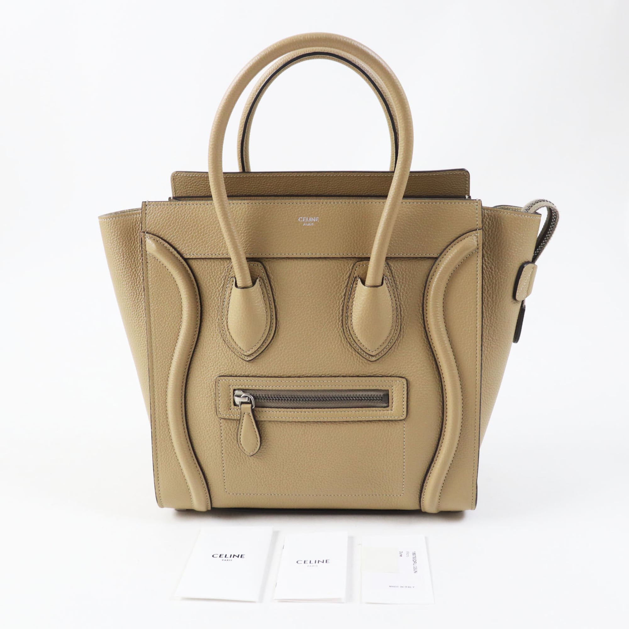 Celine Beige Leather Handbag (Pre-Owned)