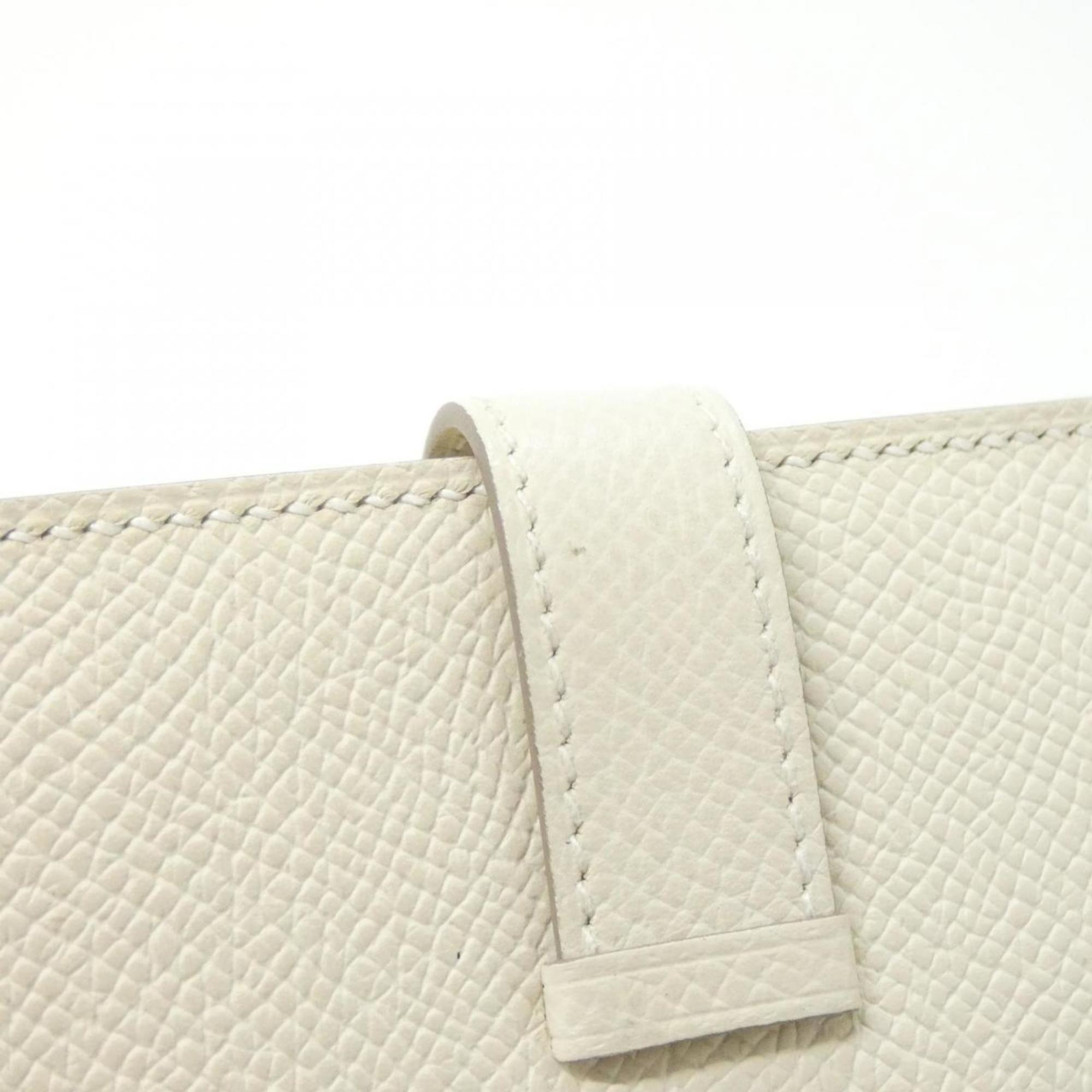 Hermes White Epsom Leather Wallet (Bi-Fold) (Pre-Owned)