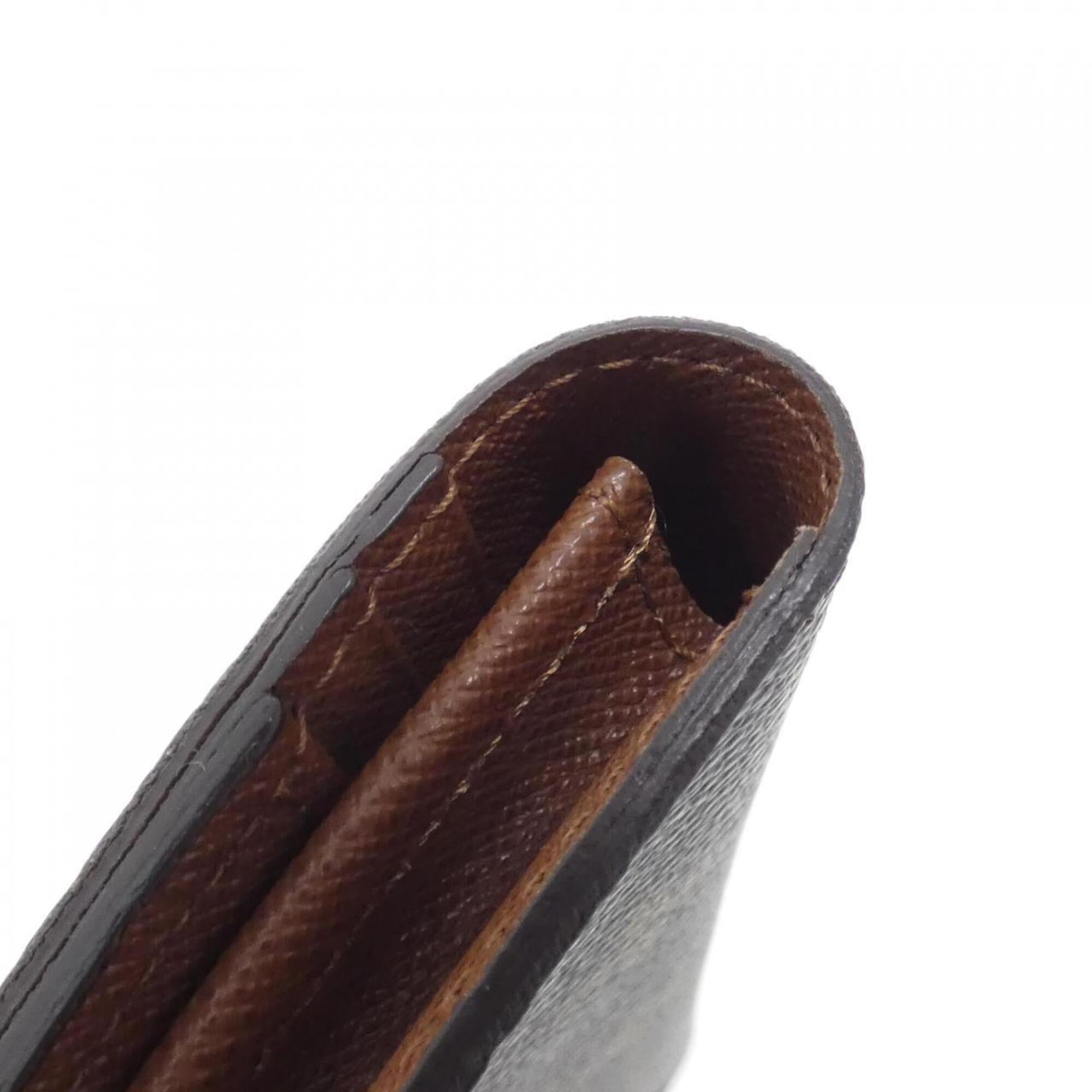 Louis Vuitton Brown Coated Canvas Long Wallet (Bi-Fold) (Pre-Owned)