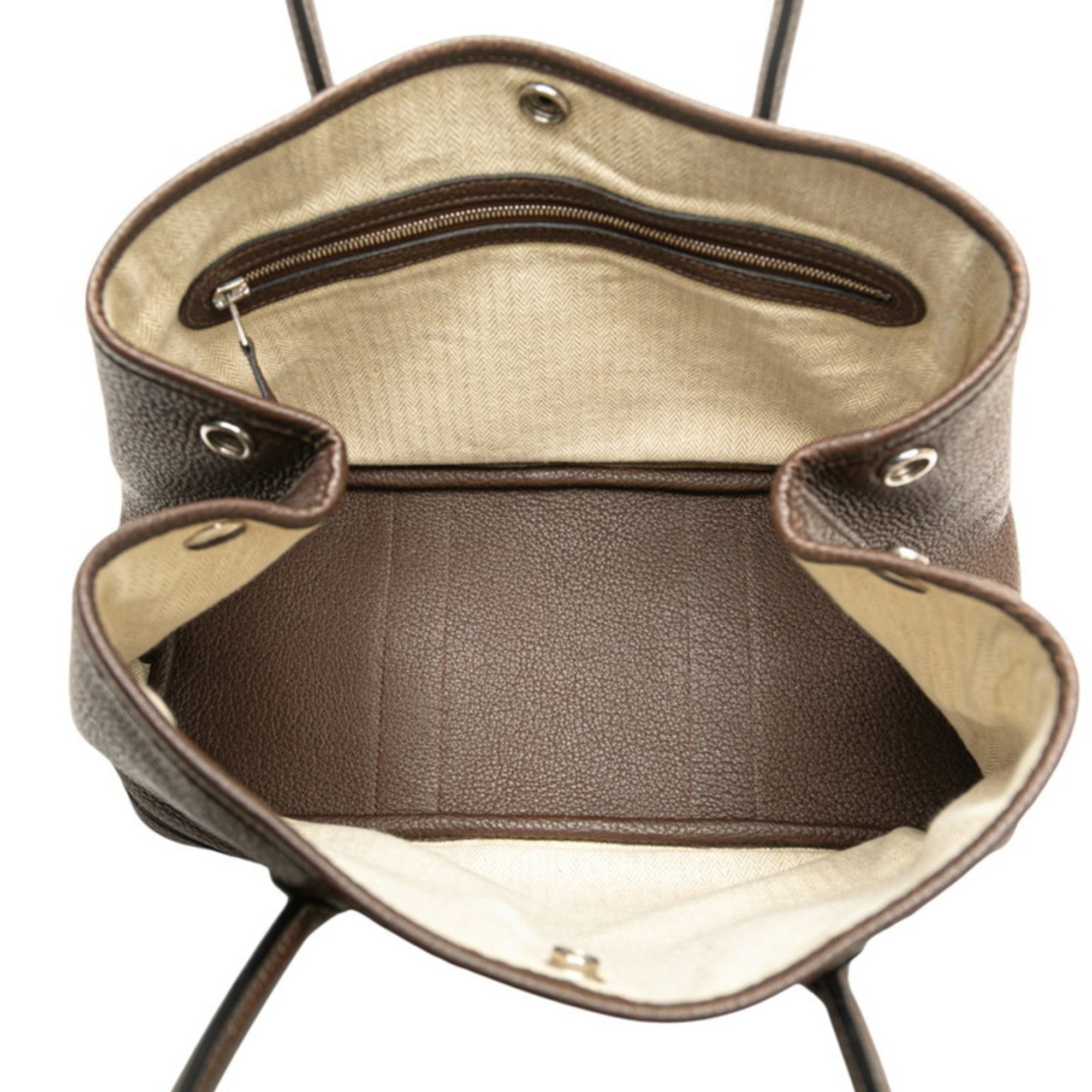 Hermes Garden Chocolat Negonda Leather Handbag (Pre-Owned)