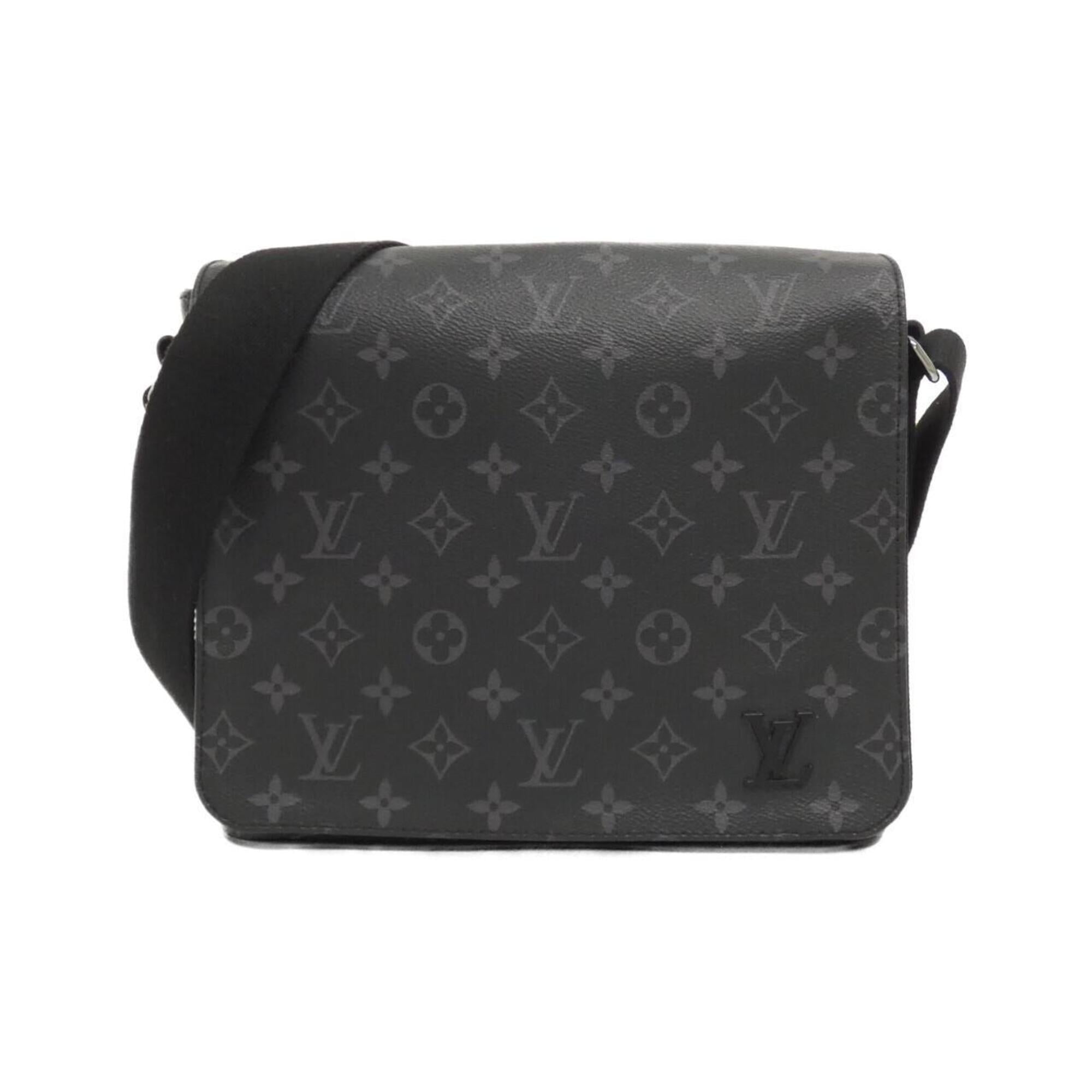 Louis Vuitton Black Coated Canvas Shoulder Bag (Pre-Owned)
