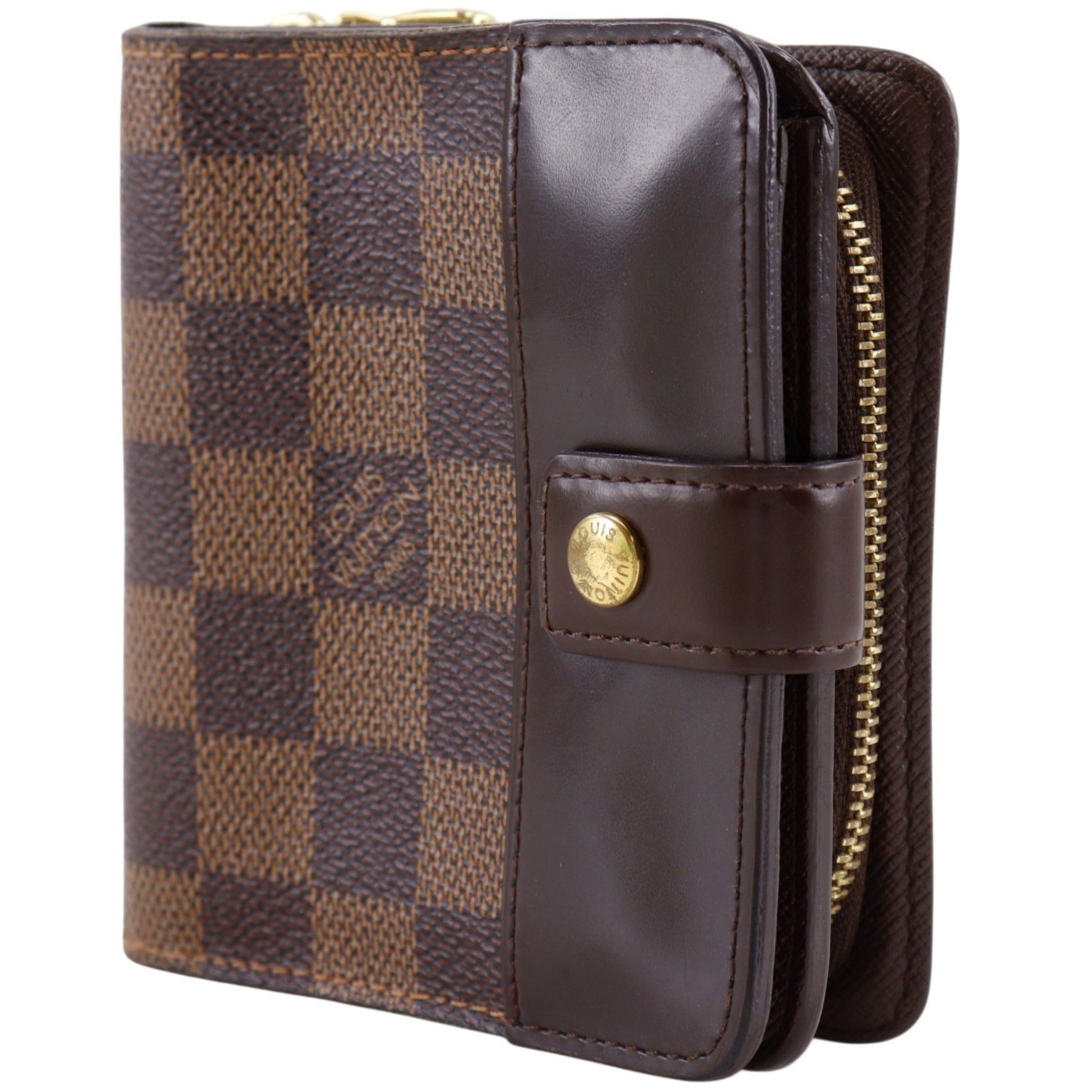 Louis Vuitton Brown Damier Canvas Wallet (Bi-Fold) (Pre-Owned)