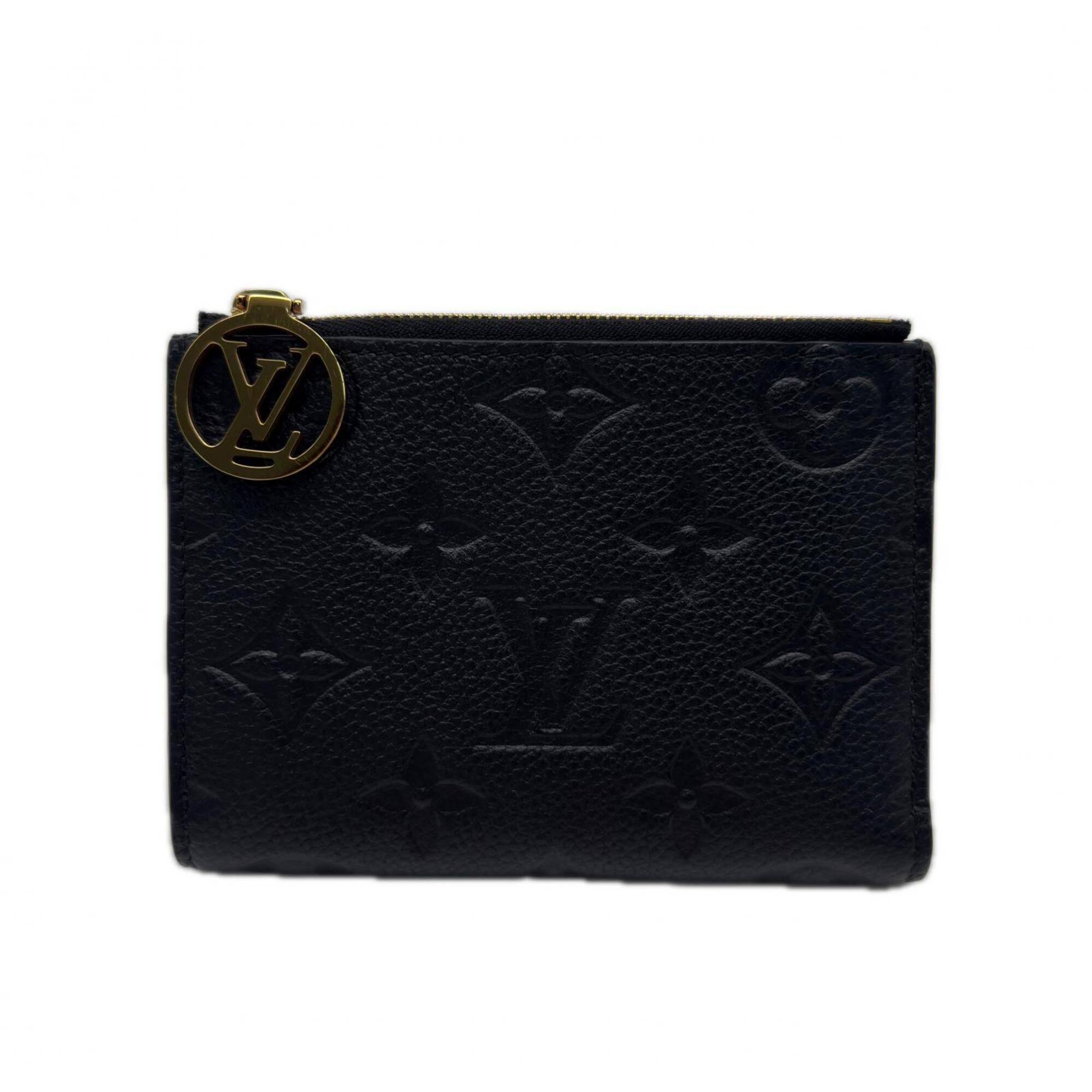 Louis Vuitton Monogram Empreinte Black Noir Wallet (Bi-Fold) (Pre-Owned)