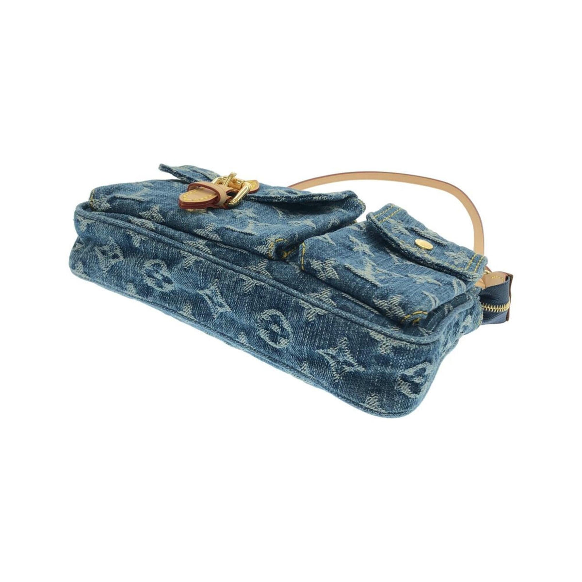 Louis Vuitton Blue Denim Canvas Handbag Pochette (Pre-Owned)