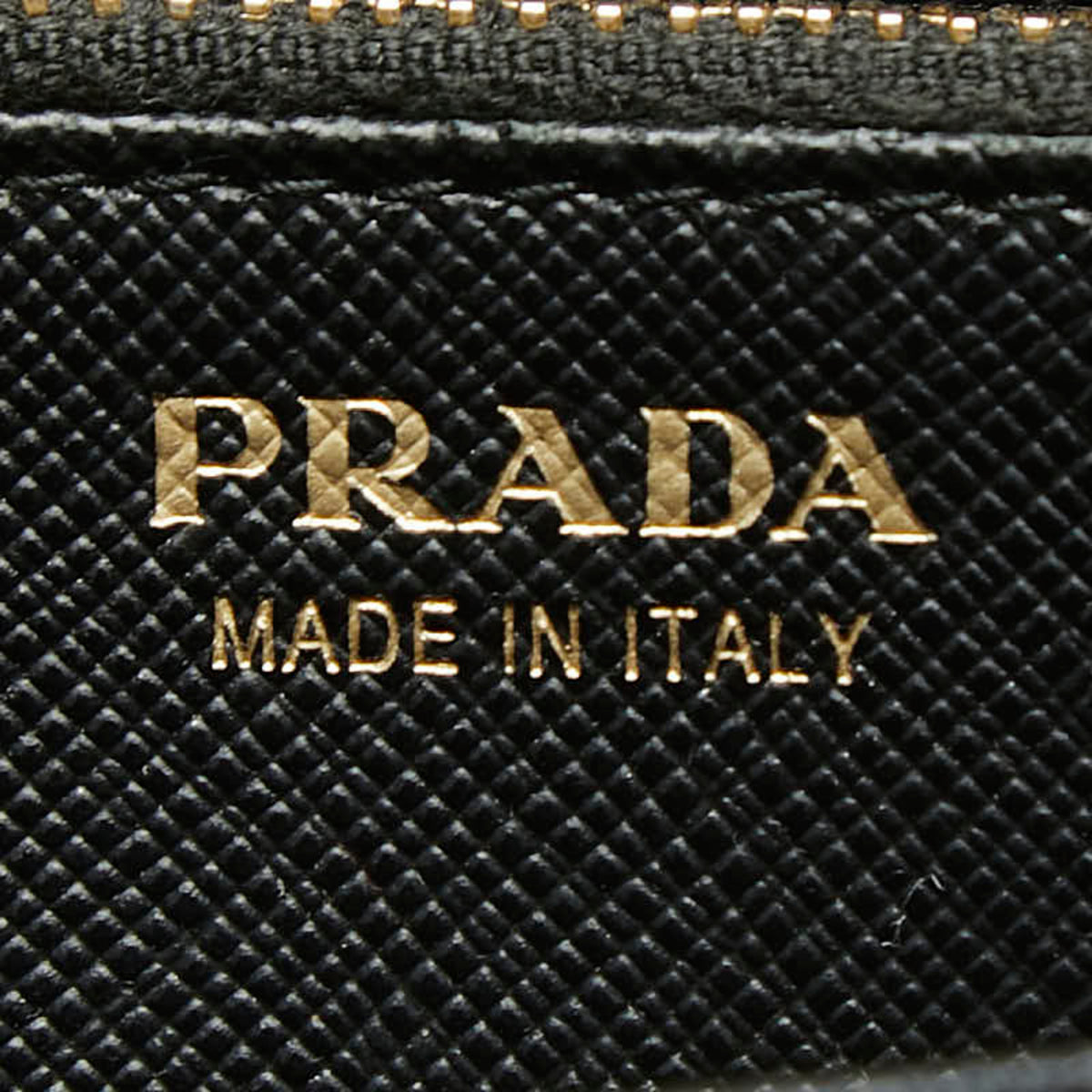 Prada Black Leather Long Wallet (Bi-Fold) (Pre-Owned)