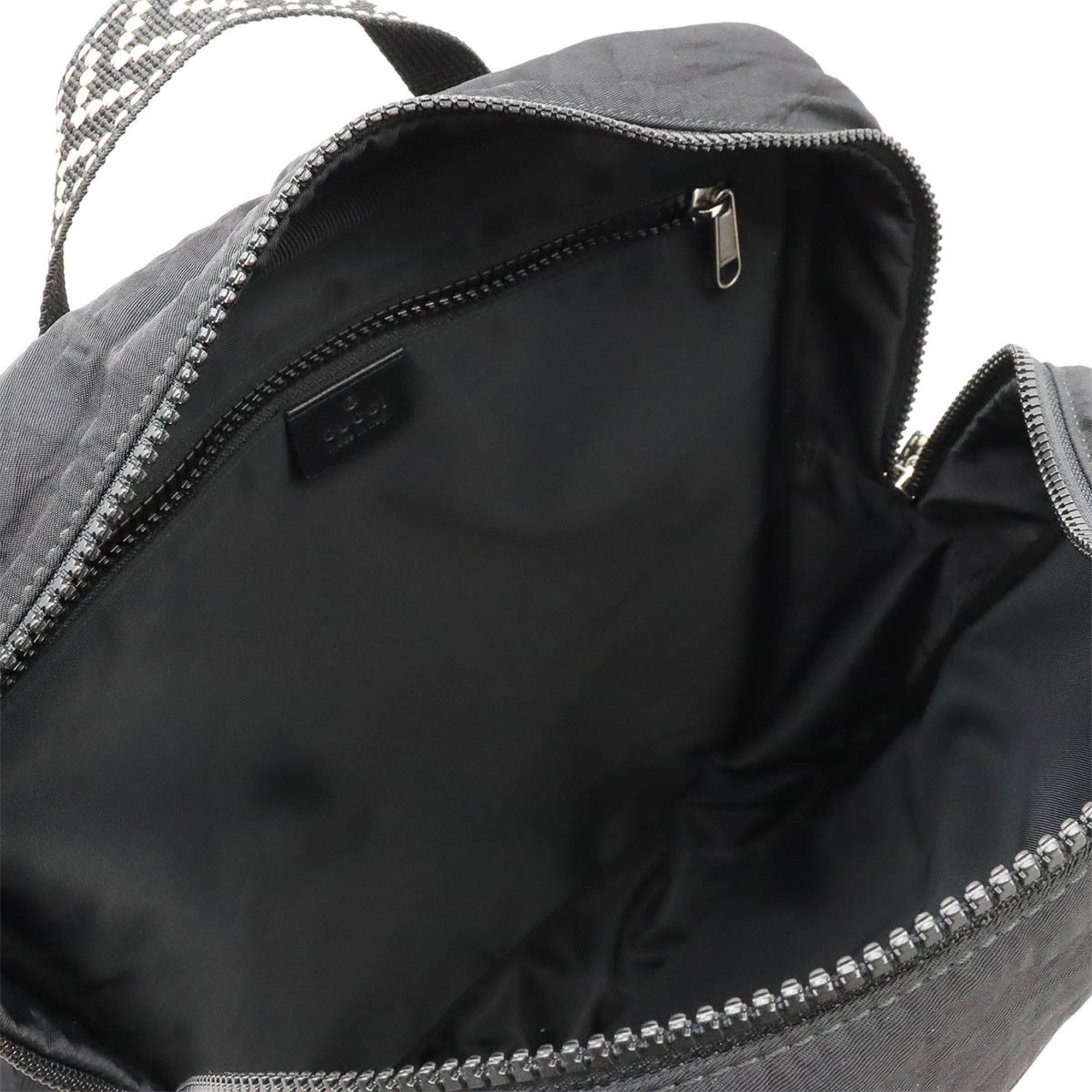 Gucci Black Multi-Color Nylon Backpack (Pre-Owned)