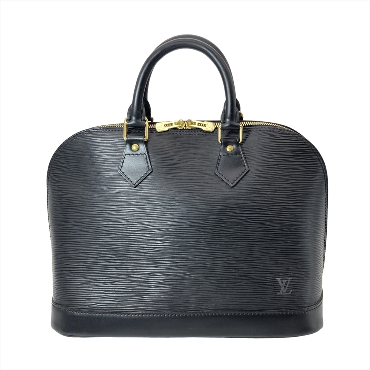 Louis Vuitton Epi Black Noir Epi Leather Handbag (Pre-Owned)