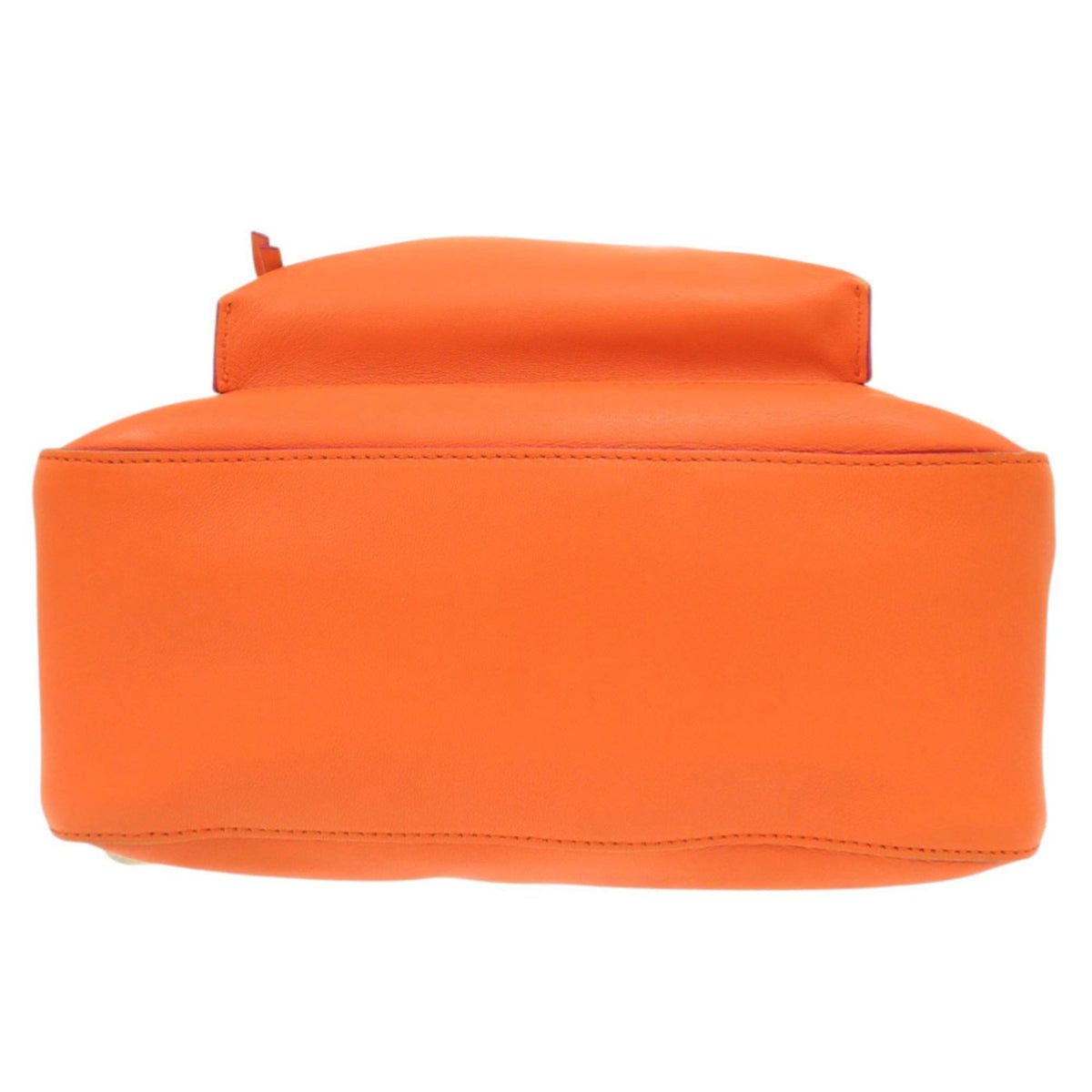 Versace Orange Leather Backpack (Pre-Owned)