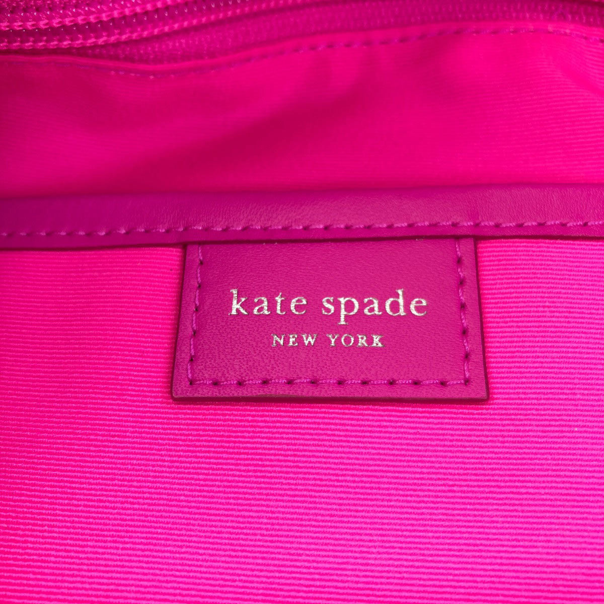Kate Spade Pink Polyester Leather Tote Bag (Pre-Owned)