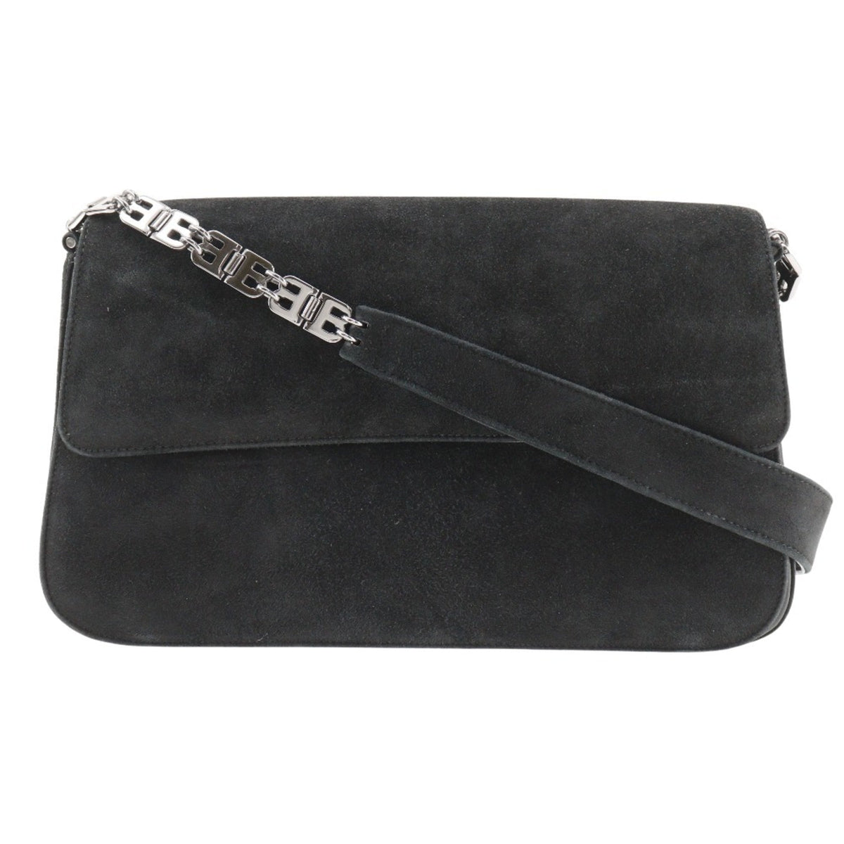 Bally Black Suede Shoulder Bag (Pre-Owned)