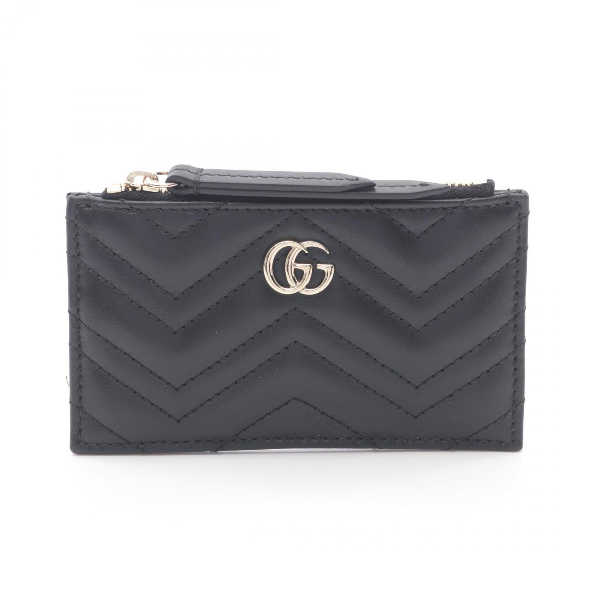 Gucci Black Leather Coin Purse/Coin Case (Pre-Owned)