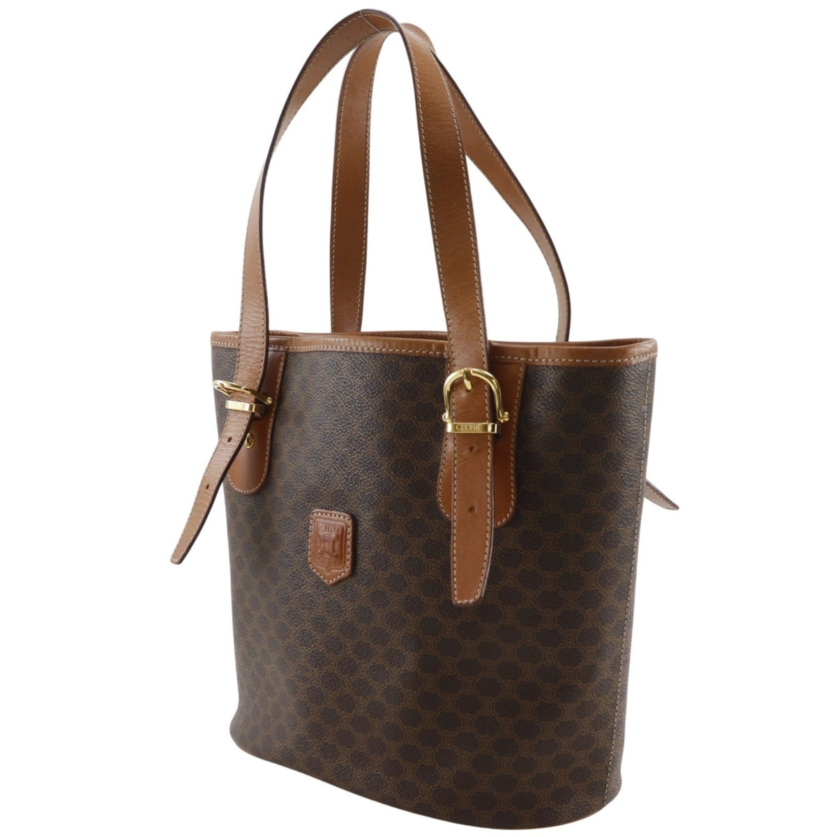 Celine Brown Pvc Tote Bag (Pre-Owned)