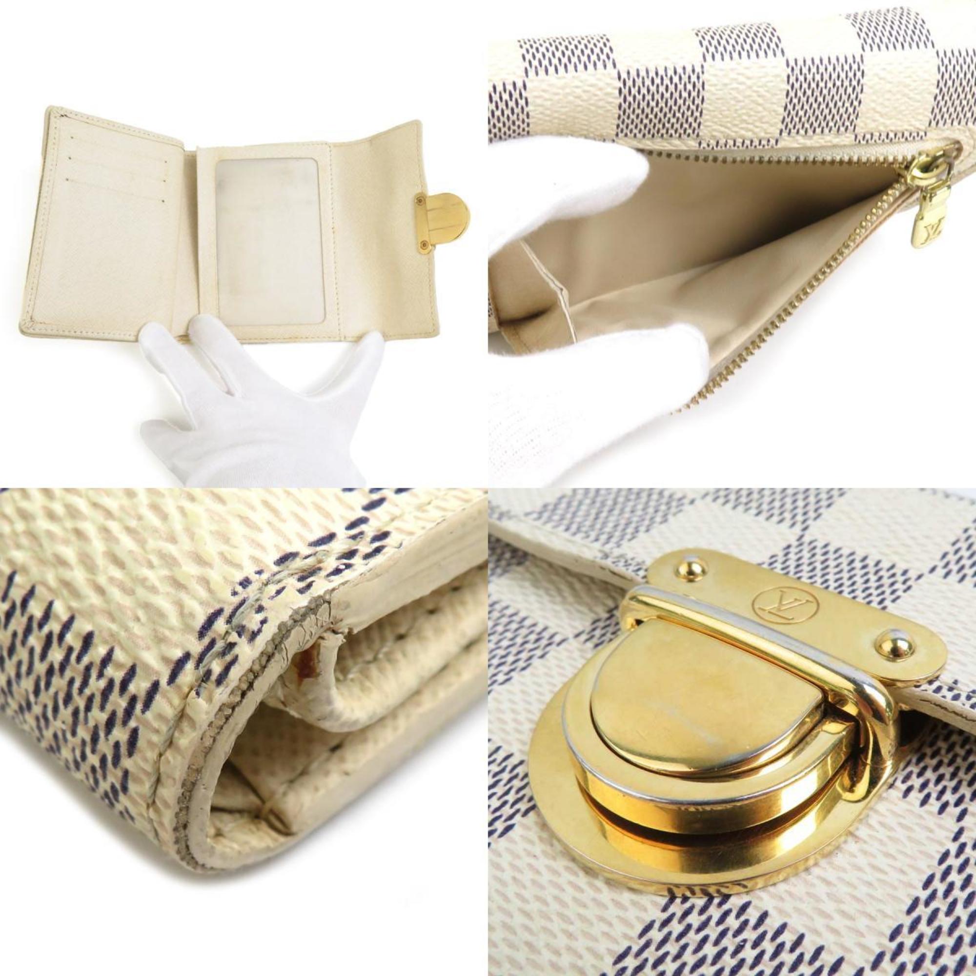Louis Vuitton Ivory Damier Azur Wallet (Bi-Fold) (Pre-Owned)