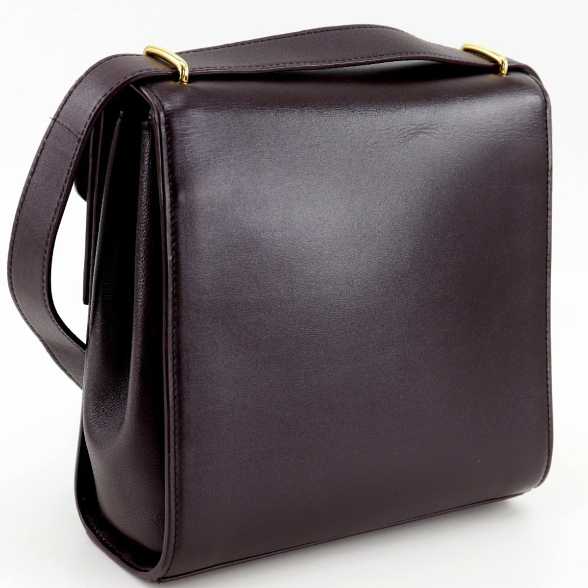 Bottega Veneta Purple Leather Shoulder Bag (Pre-Owned)