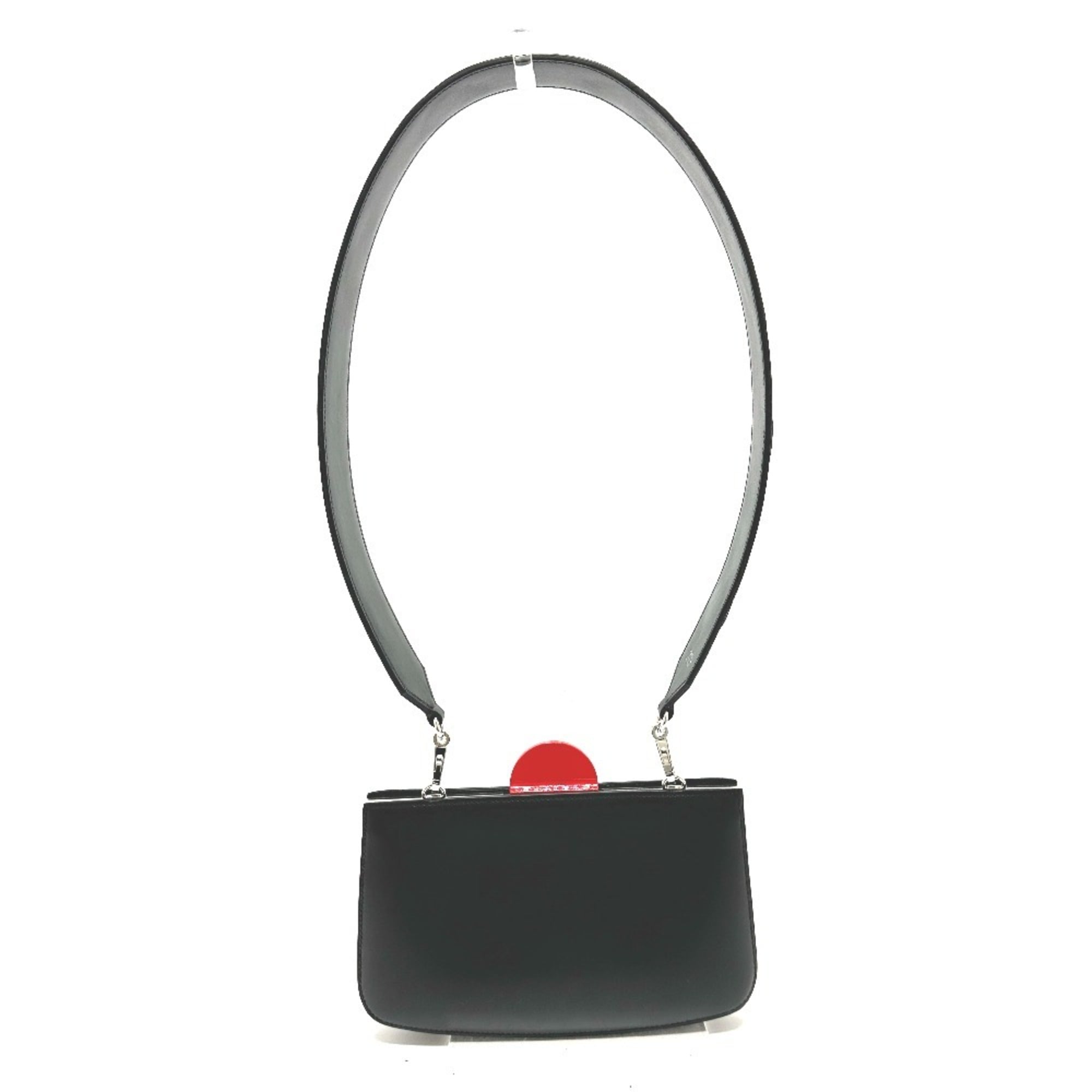 Hermes Black Leather Shoulder Bag (Pre-Owned)