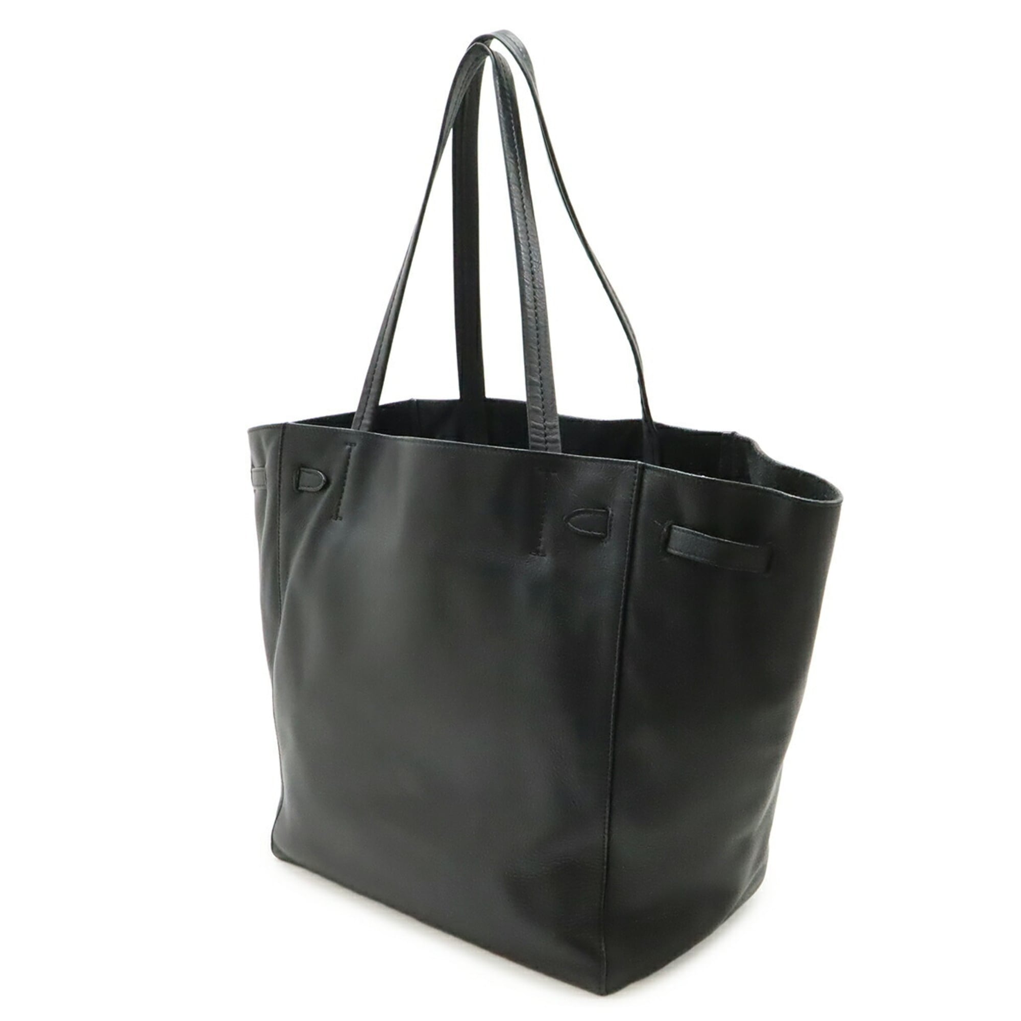 Celine Black Leather Shoulder Bag Tote Bag (Pre-Owned)