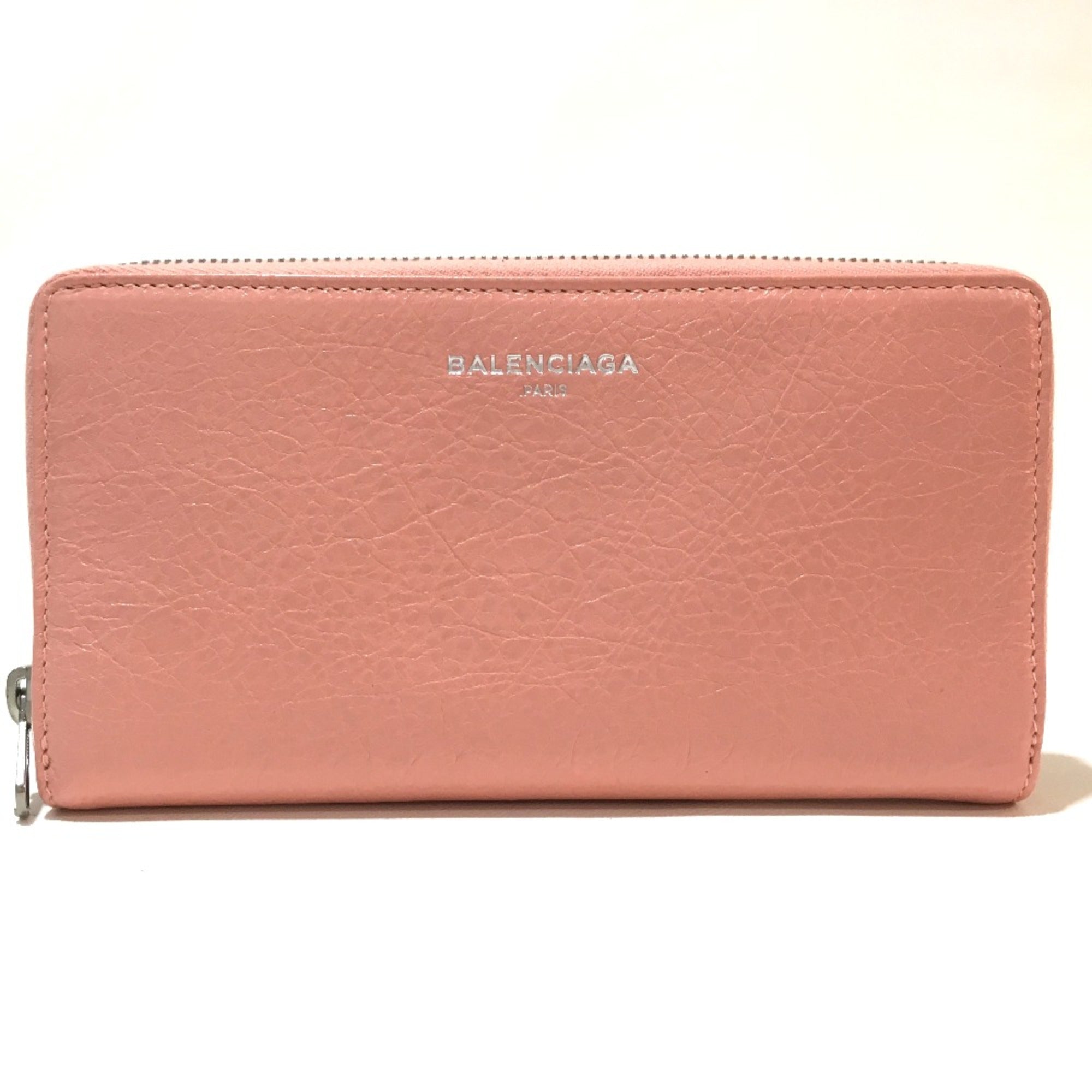 Balenciaga Beige Leather Long Wallet (Bi-Fold) (Pre-Owned)