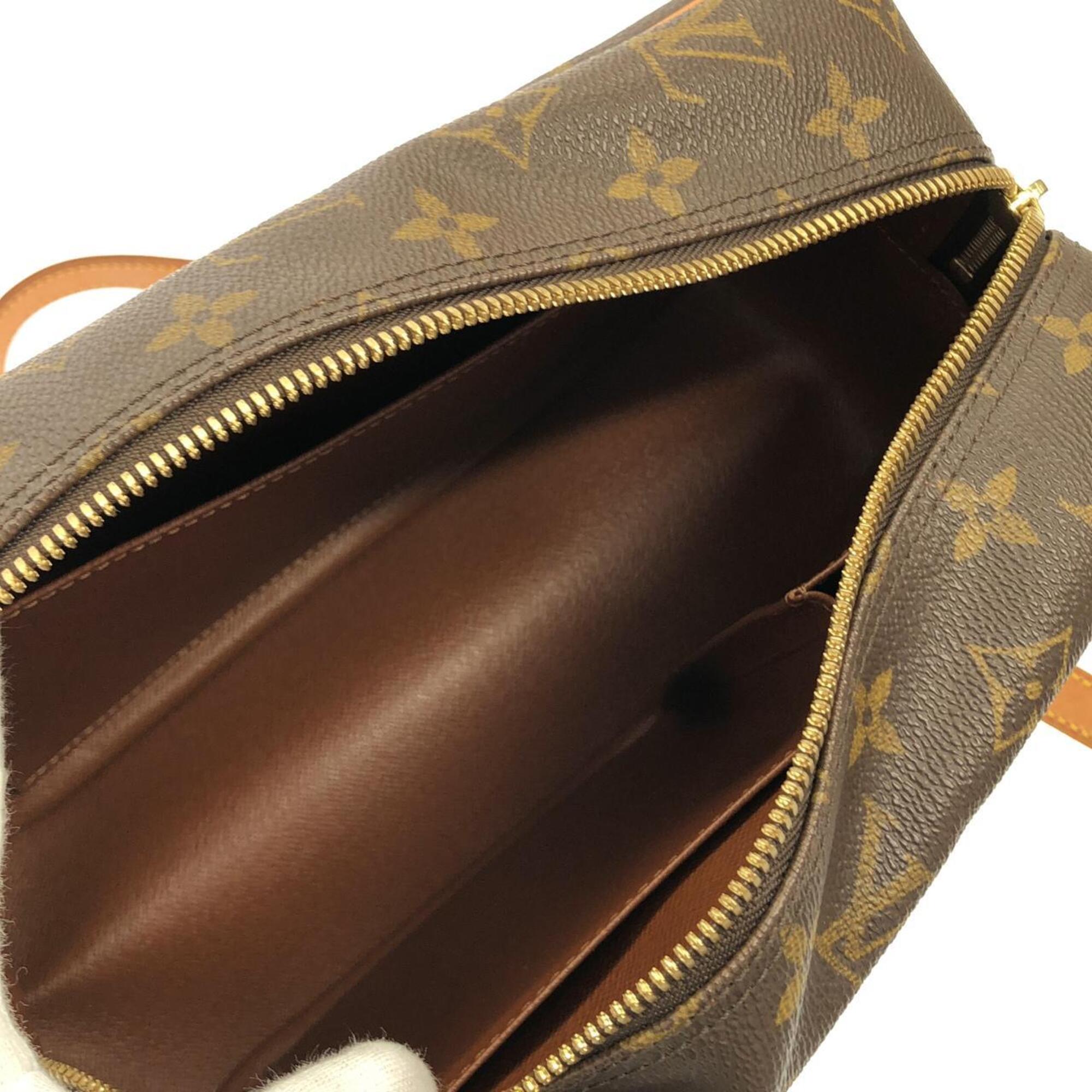 Louis Vuitton Monogram Marron Coated Canvas Shoulder Bag (Pre-Owned)