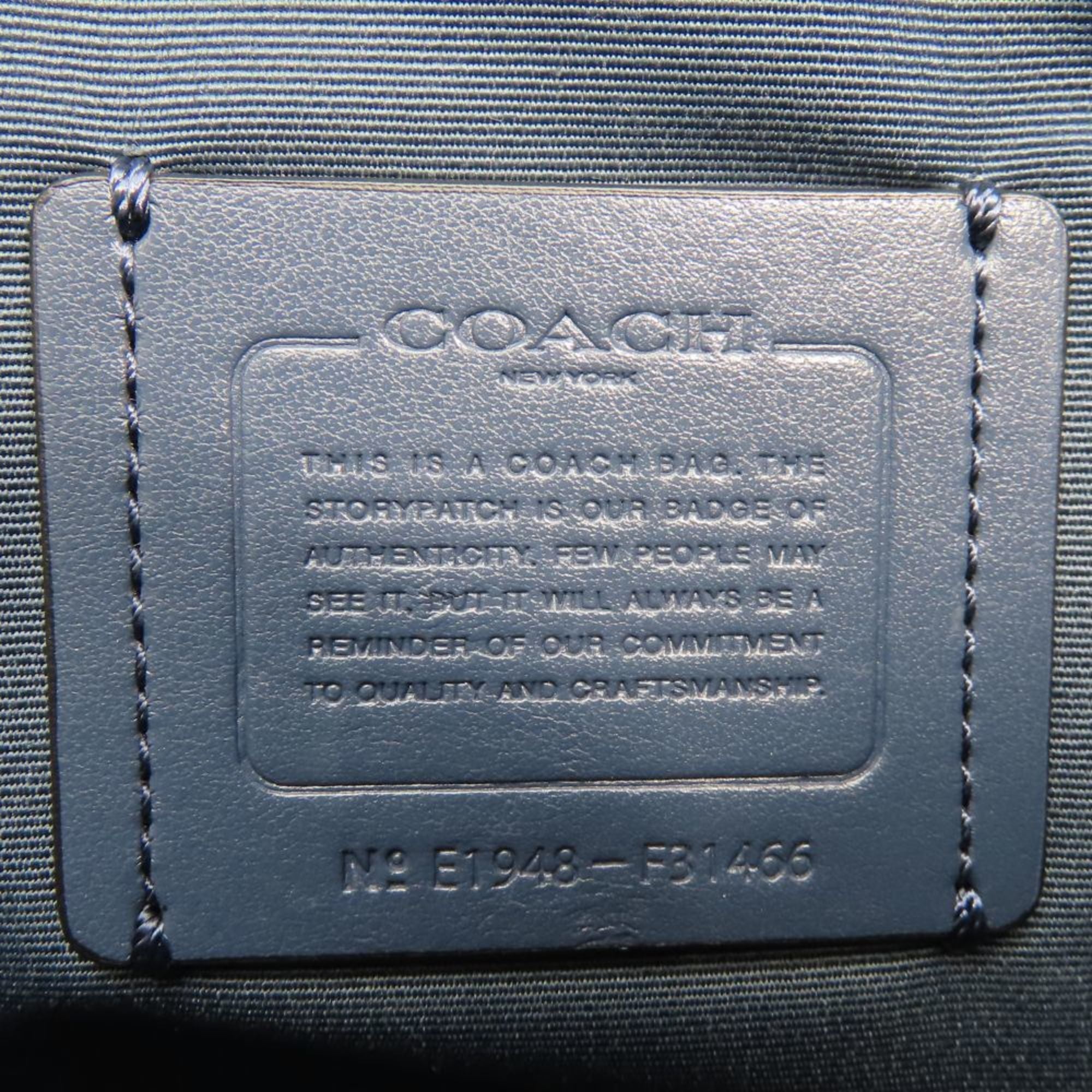 Coach Blue Leather Handbag (Pre-Owned)