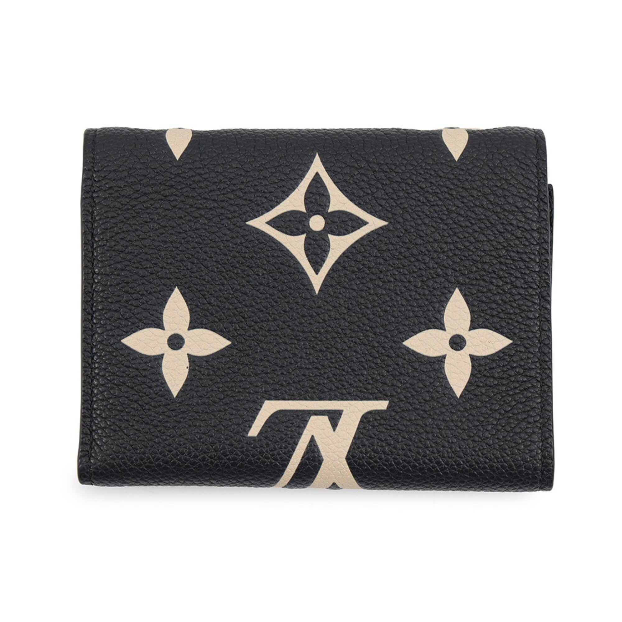 Louis Vuitton Monogram Empreinte Beige Noir Monogram Empreinte Wallet (Tri-Fold) (Pre-Owned)