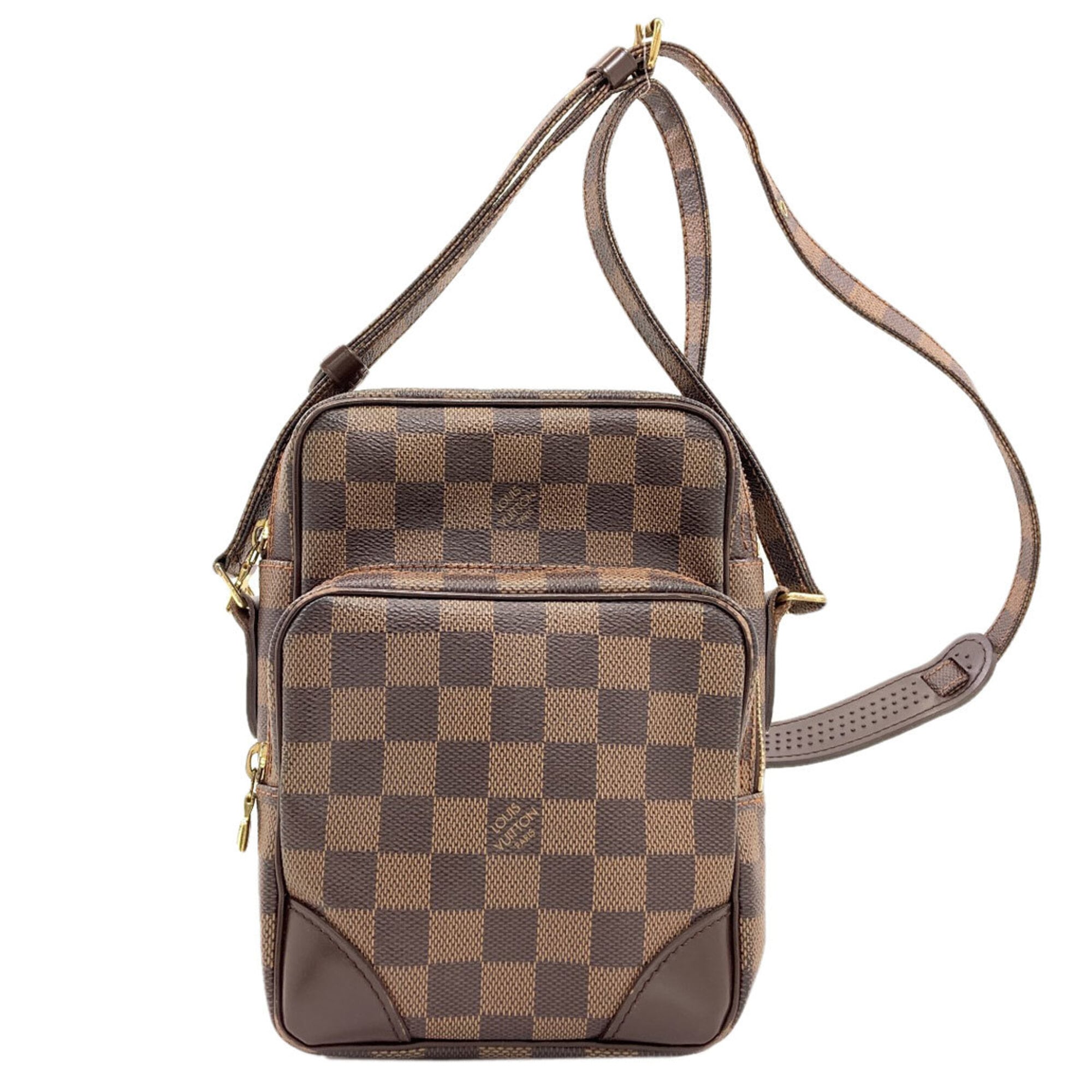 Louis Vuitton Damier Canvas Ebene Damier Canvas Shoulder Bag (Pre-Owned)