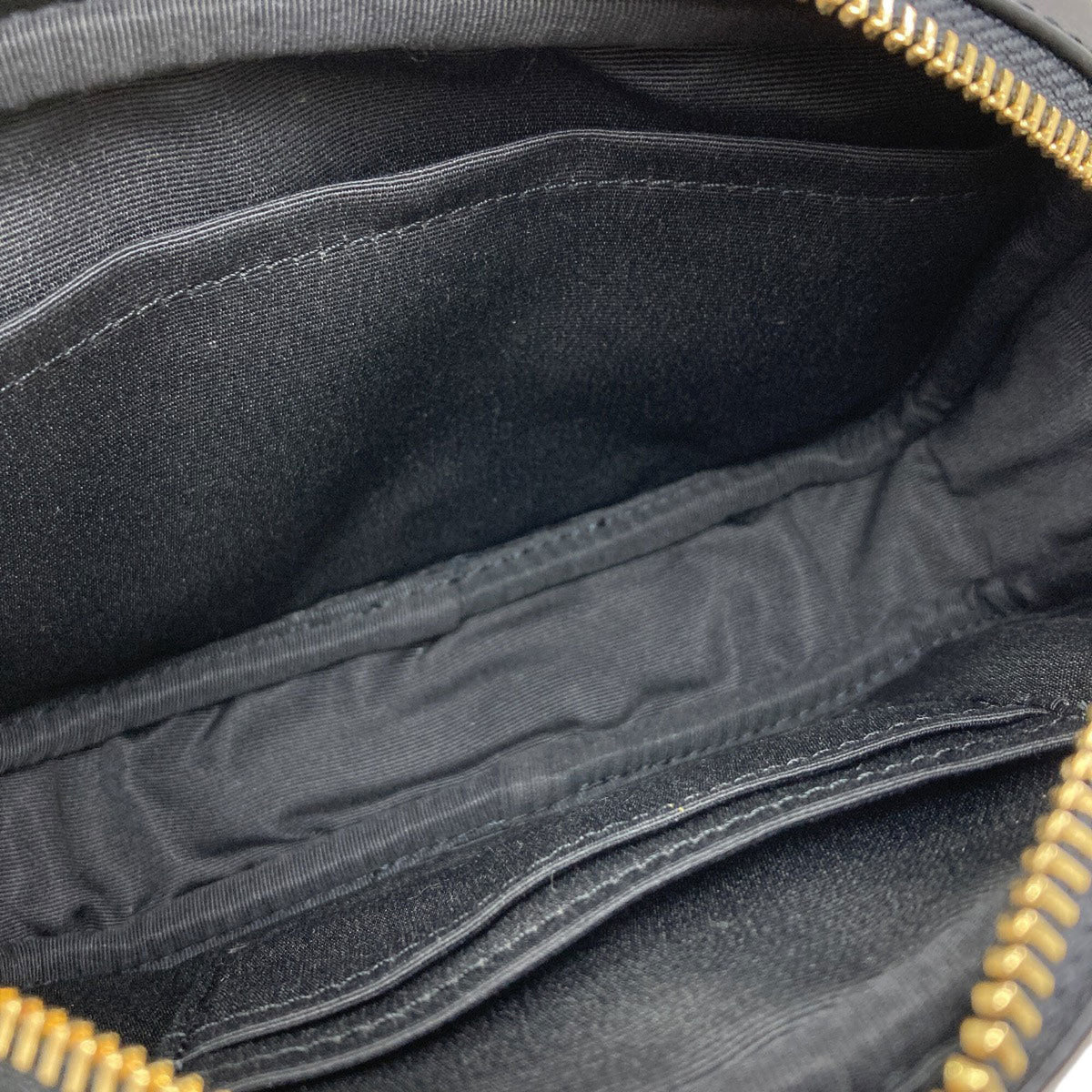 Coach Dark Brown Signature Line Pvc Shoulder Bag (Pre-Owned)