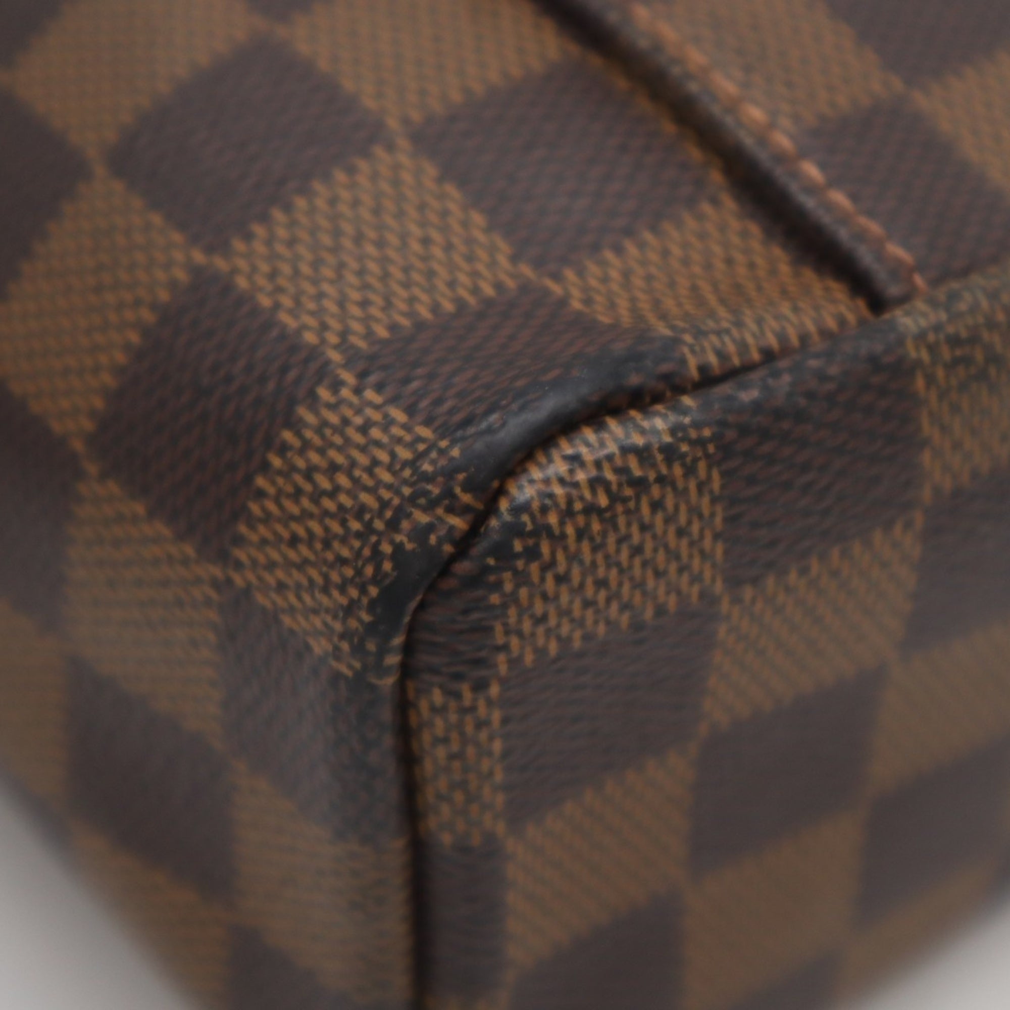 Louis Vuitton Damier Brown Coated Canvas Leather Shoulder Bag (Pre-Owned)
