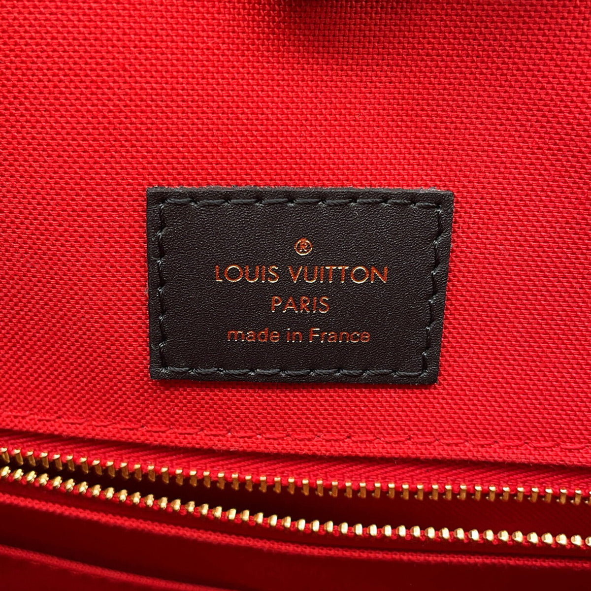 Louis Vuitton Red Color Monogram Reverse Monogram Tote Bag (Pre-Owned)