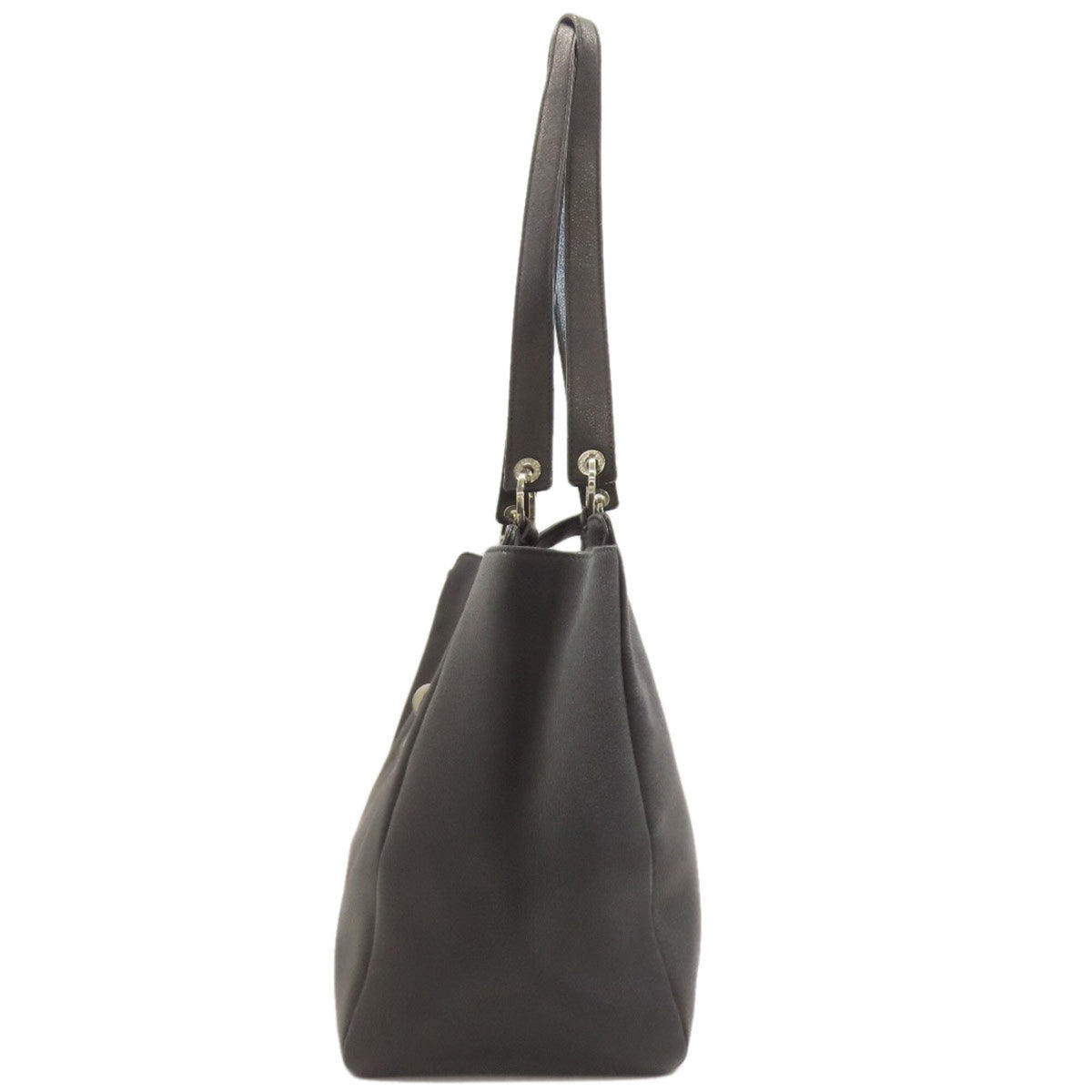 Bvlgari Black Leather Tote Bag (Pre-Owned)